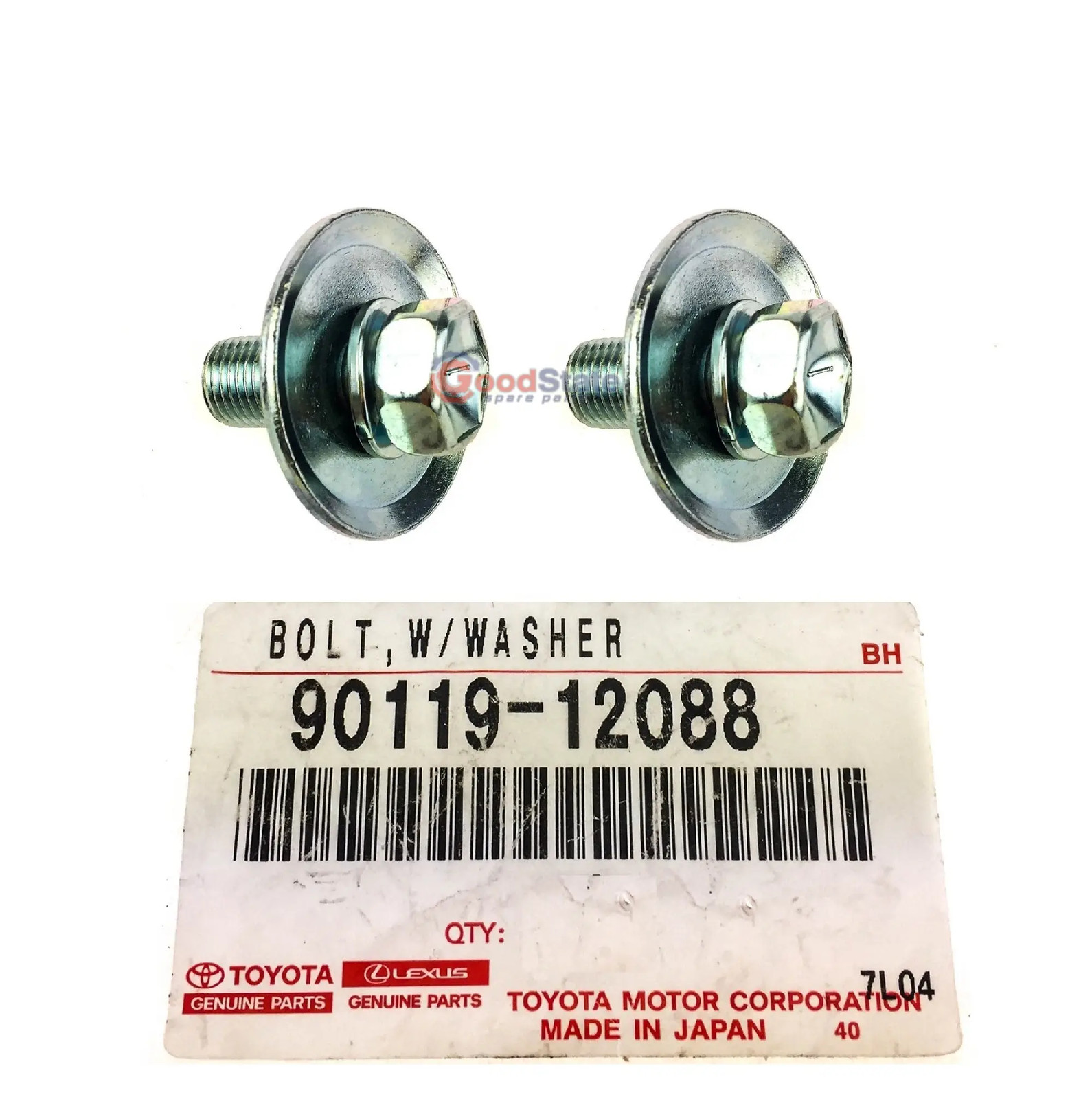 Genuine Toyota LandCruiser Series Rear Shock Absorber Bolt x2 90119-12088
