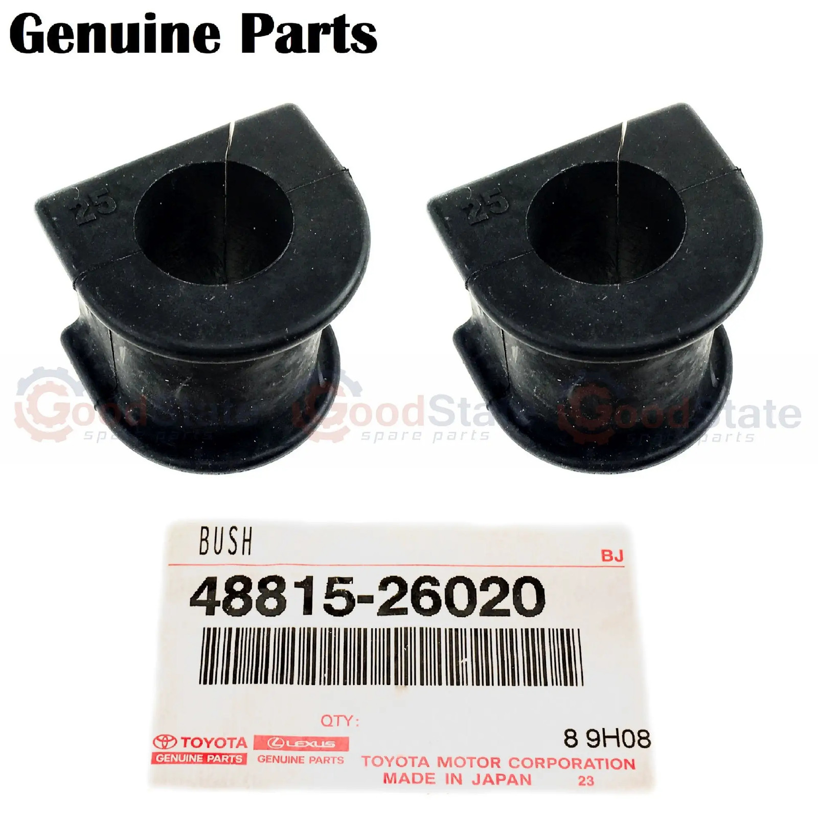 Genuine Toyota LandCruiser 80 79 Series HZJ FZJ GRJ Rear Sway Bar Bush x2