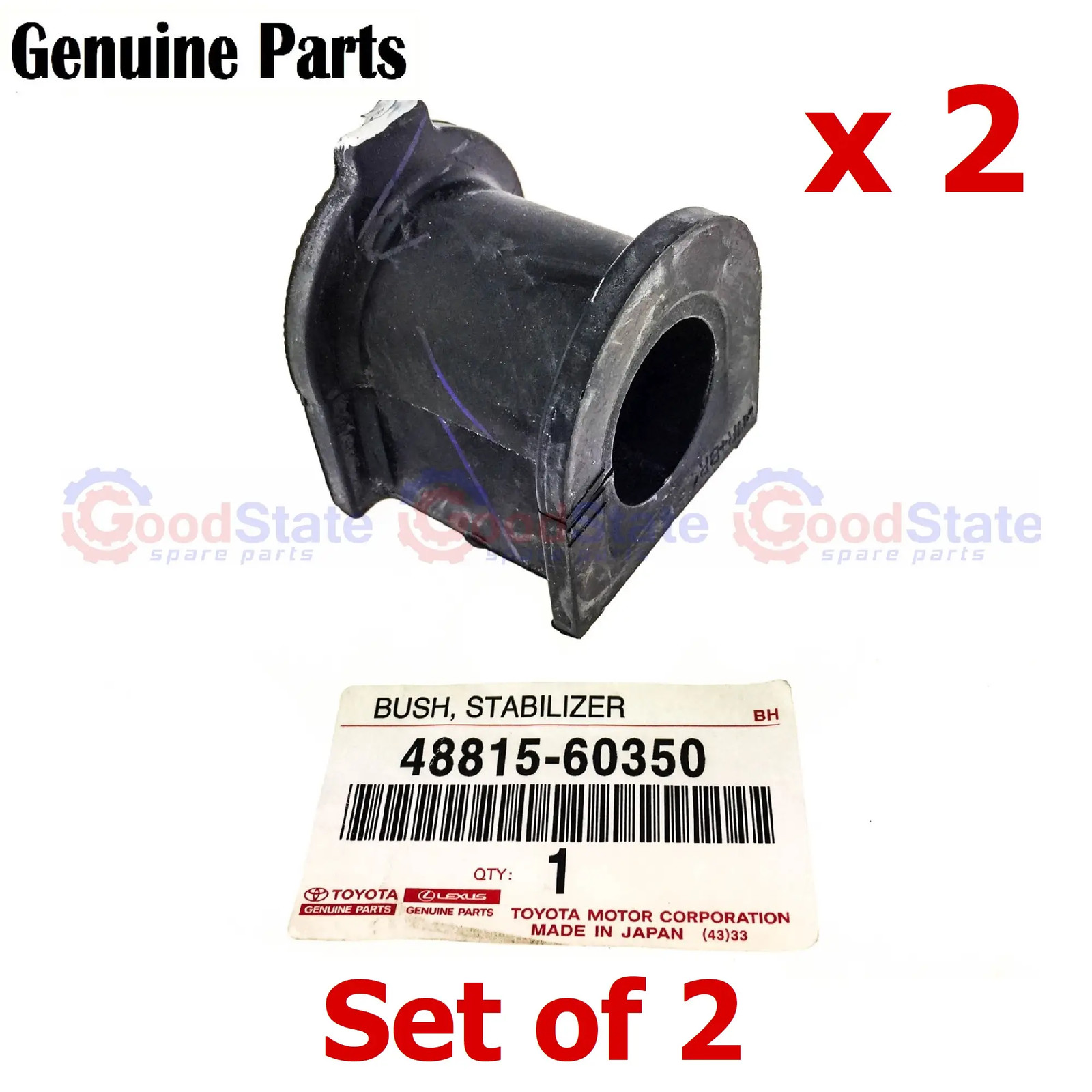 Genuine Toyota Prado 120 Series KZJ KDJ GRJ Front Stabilizer Sway Bush x2 GS4877
