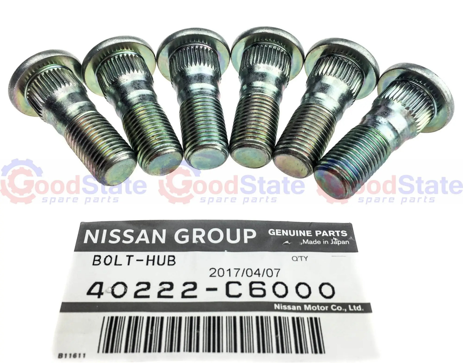 GENUINE Nissan Patrol GQ Y60 GU Y61 MQ Ford Maverick Front Wheel Stud Set of 6