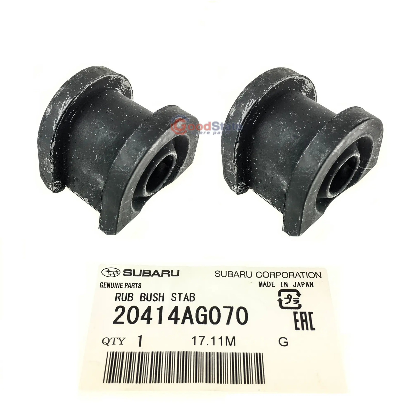 GENUINE Subaru Front Sway Bar Bush x2 20414AG070 GS3089 Forester WRX STI