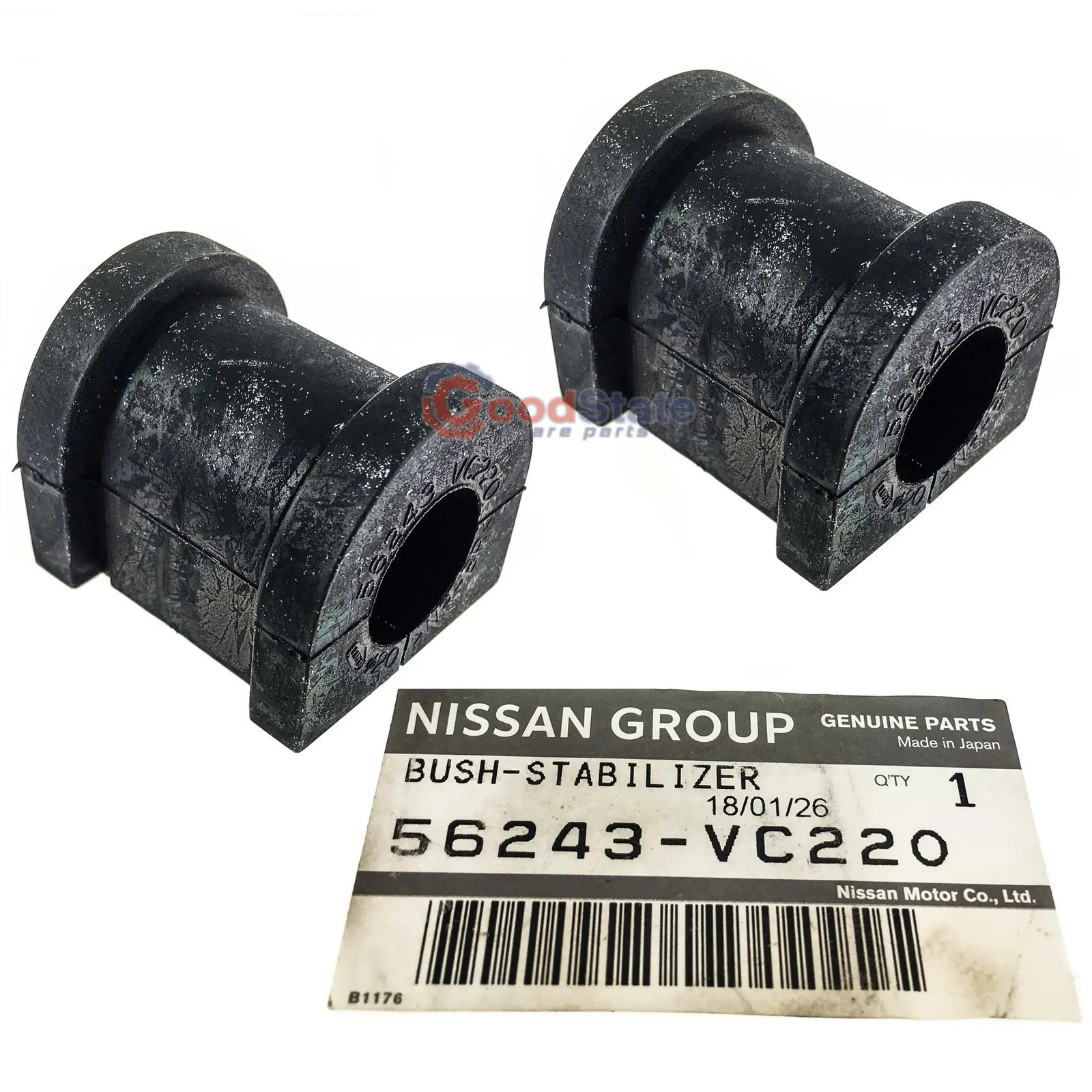 GENUINE Nissan Patrol Y61 GU Rear Sway Bar Mount Bush Set Kit 56243VC220 GS425