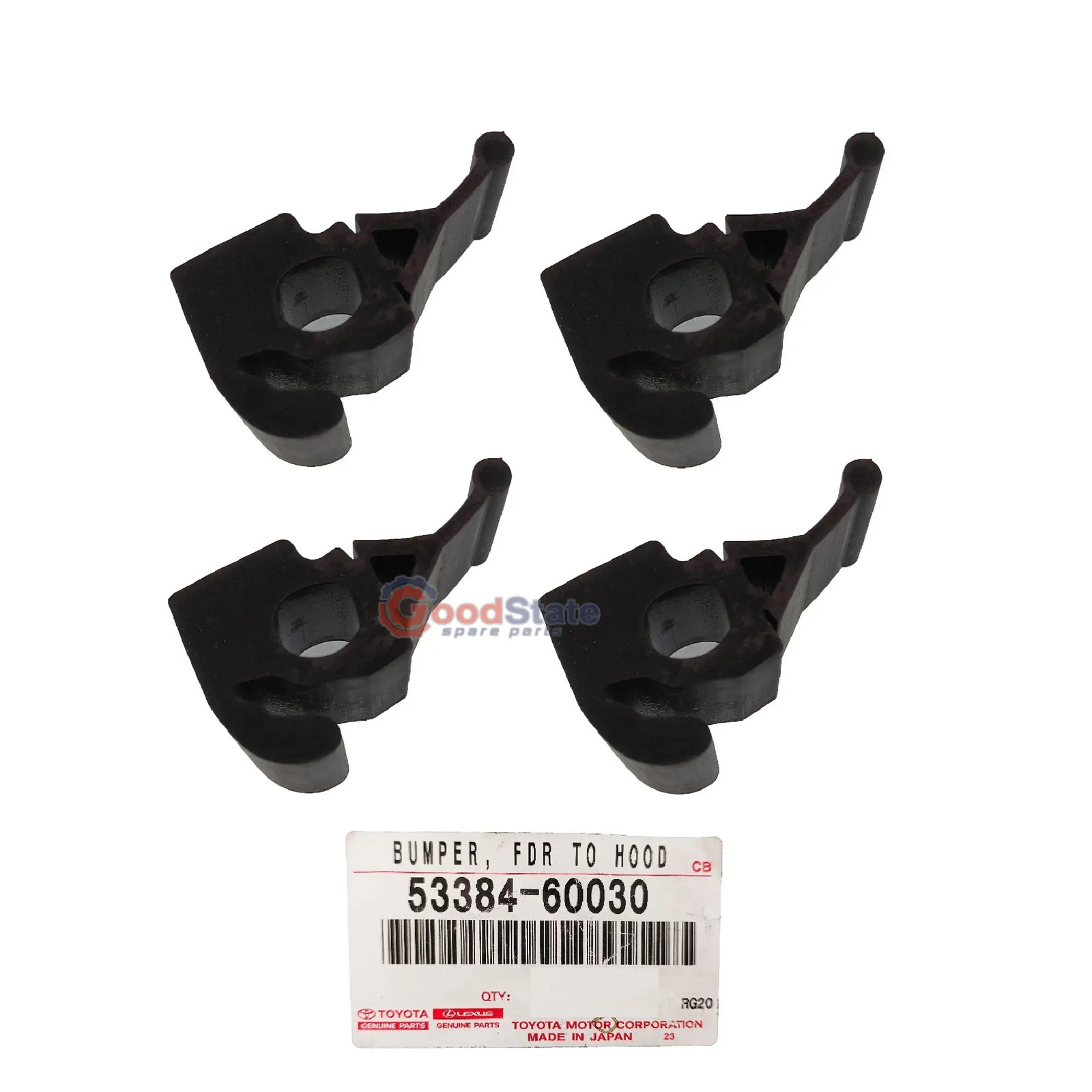 Genuine Toyota LandCruiser FJ70 FJ73 FJ75 BJ73 Bonnet Fender Bumper Rubber x4