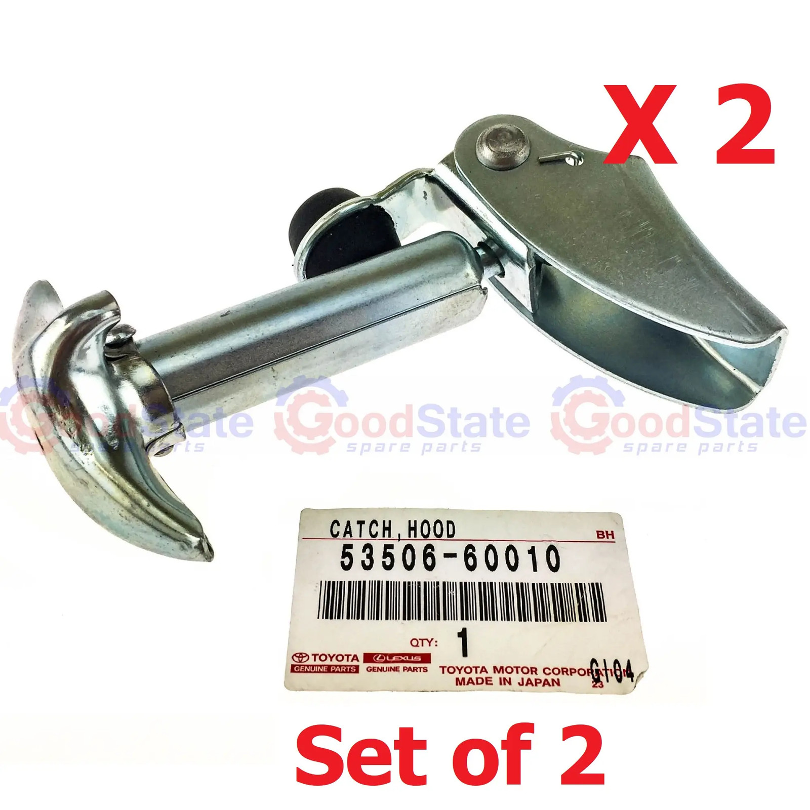 Genuine Toyota LandCruiser HJ47 HJ45 FJ45 Bonnet Hood Catch Latch x2 GS3495