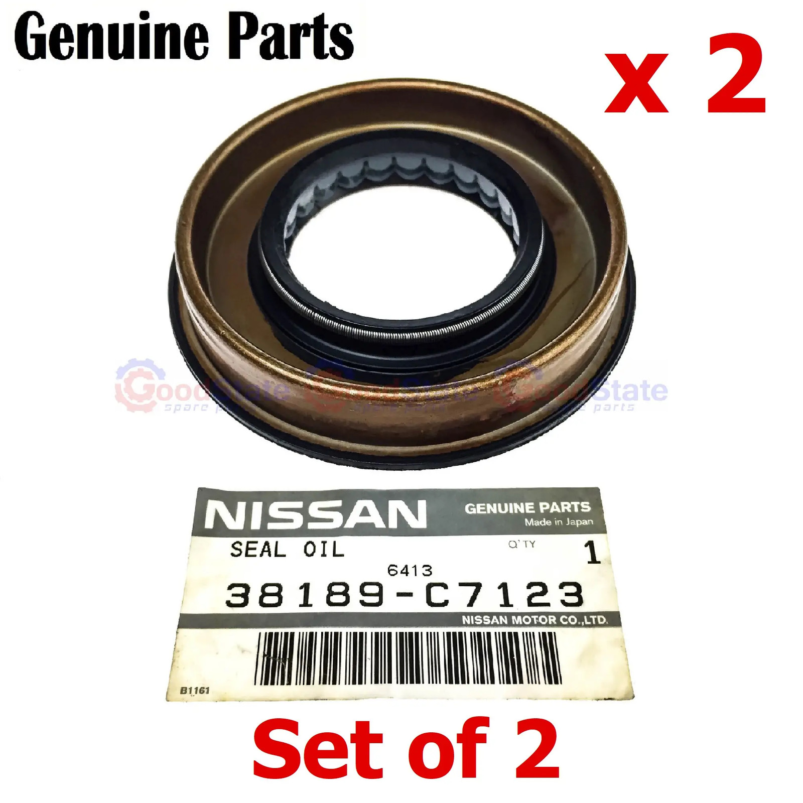 GENUINE Nissan Patrol GQ Y60 GU Y61 Late H233 Front Diff Pinion Seal x2 GS4548