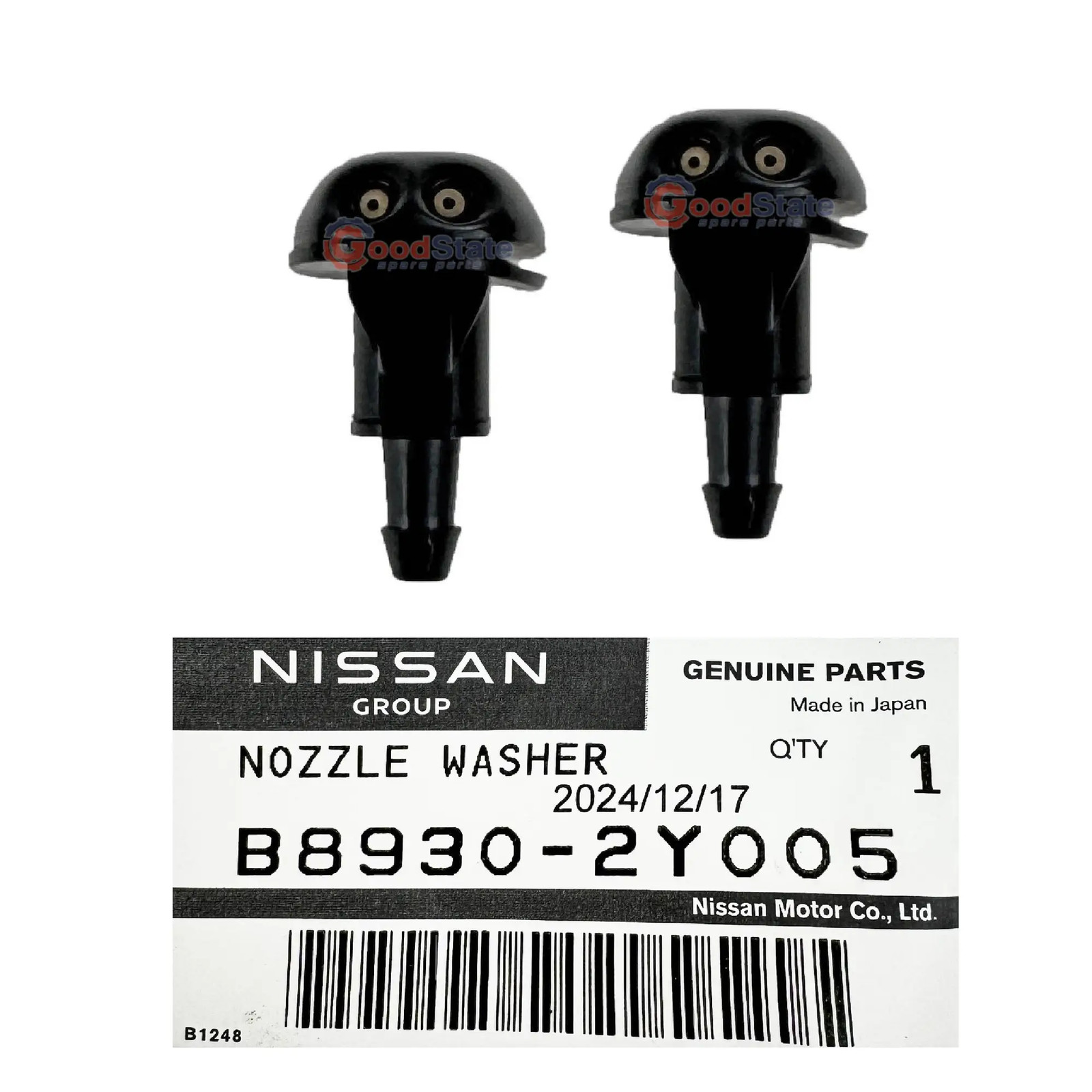 GENUINE Nissan 200SX Silvia S14 S15 Windscreen Washer Jet Nozzle Set x2 GS810