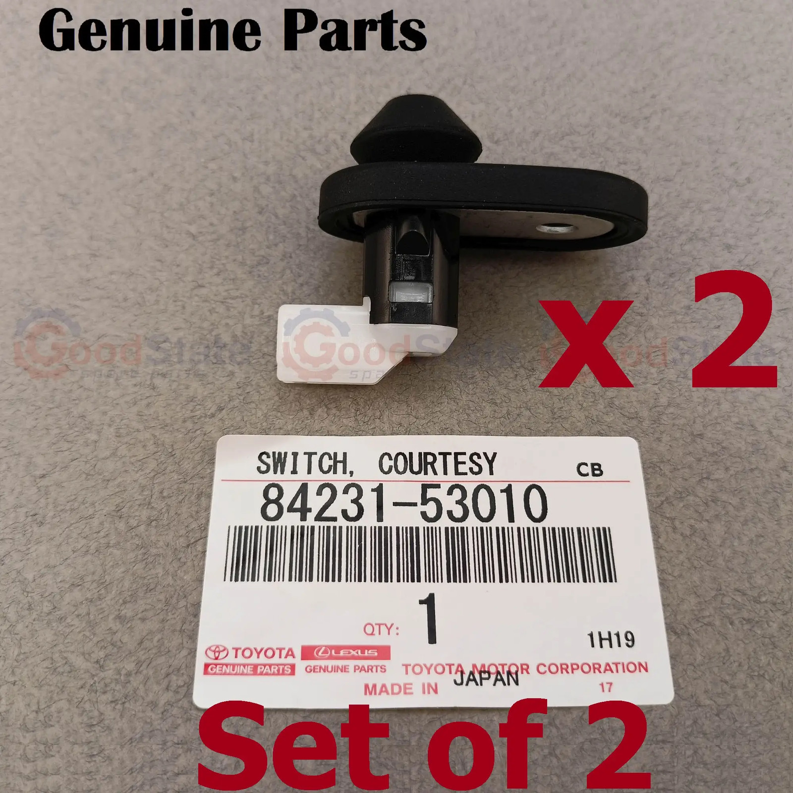 Genuine Toyota Hiace TRH223 TRH221 TRH213 Door Courtesy Light Lamp Switch x2