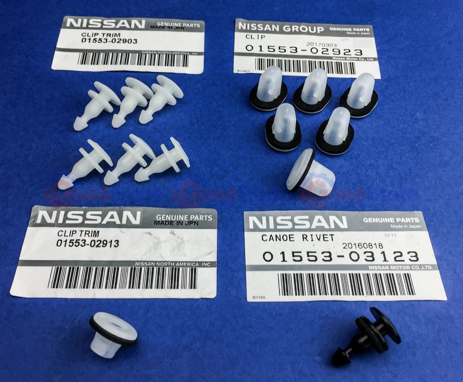 GENUINE Nissan Patrol GU Y61 Series 1 2 3 Front Flare Full Kit 7 Clip 01553 GS49