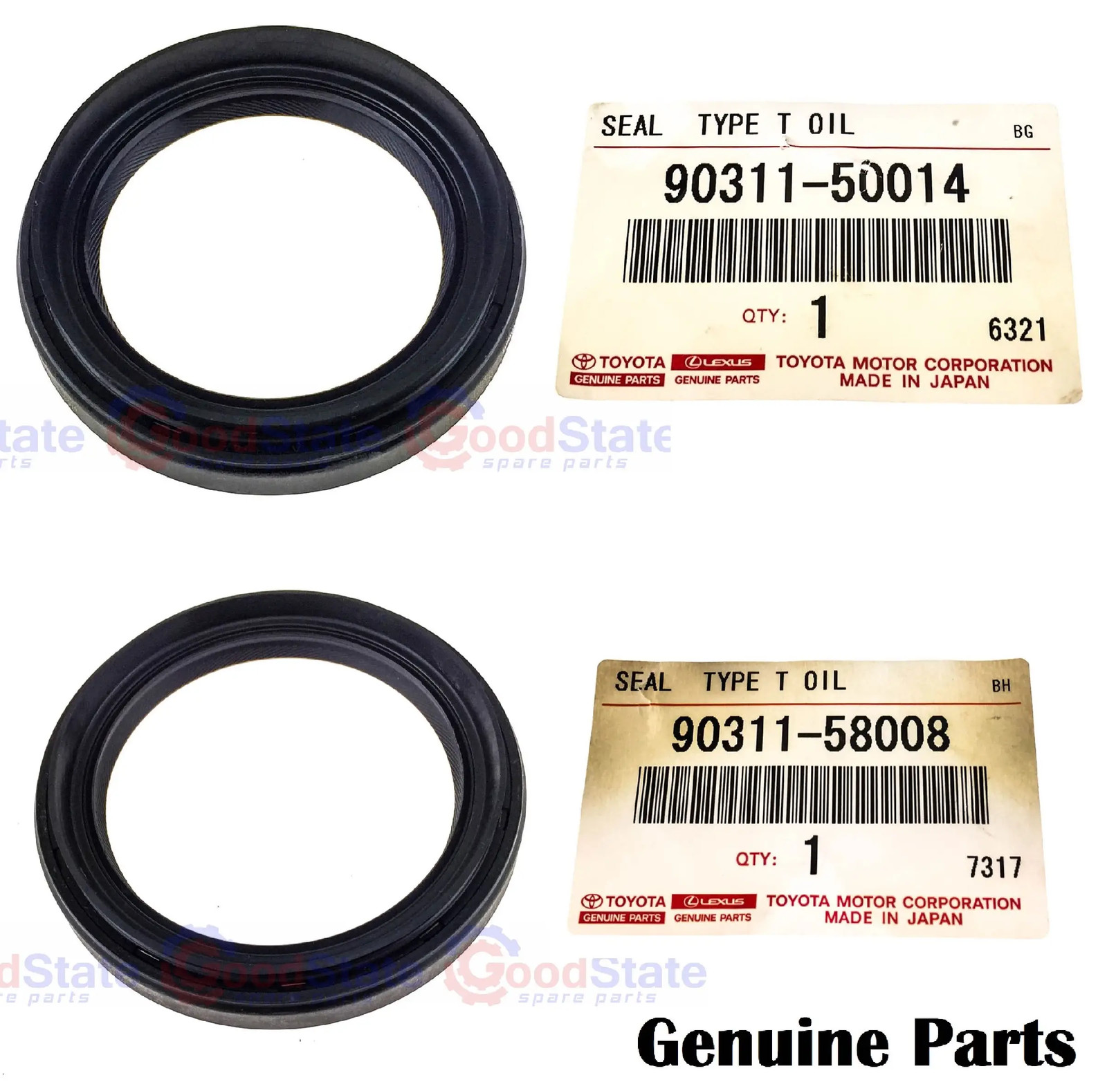 Genuine Toyota LandCruiser VDJ79 Front & Rear Transfer Output Oil Seal GS4984