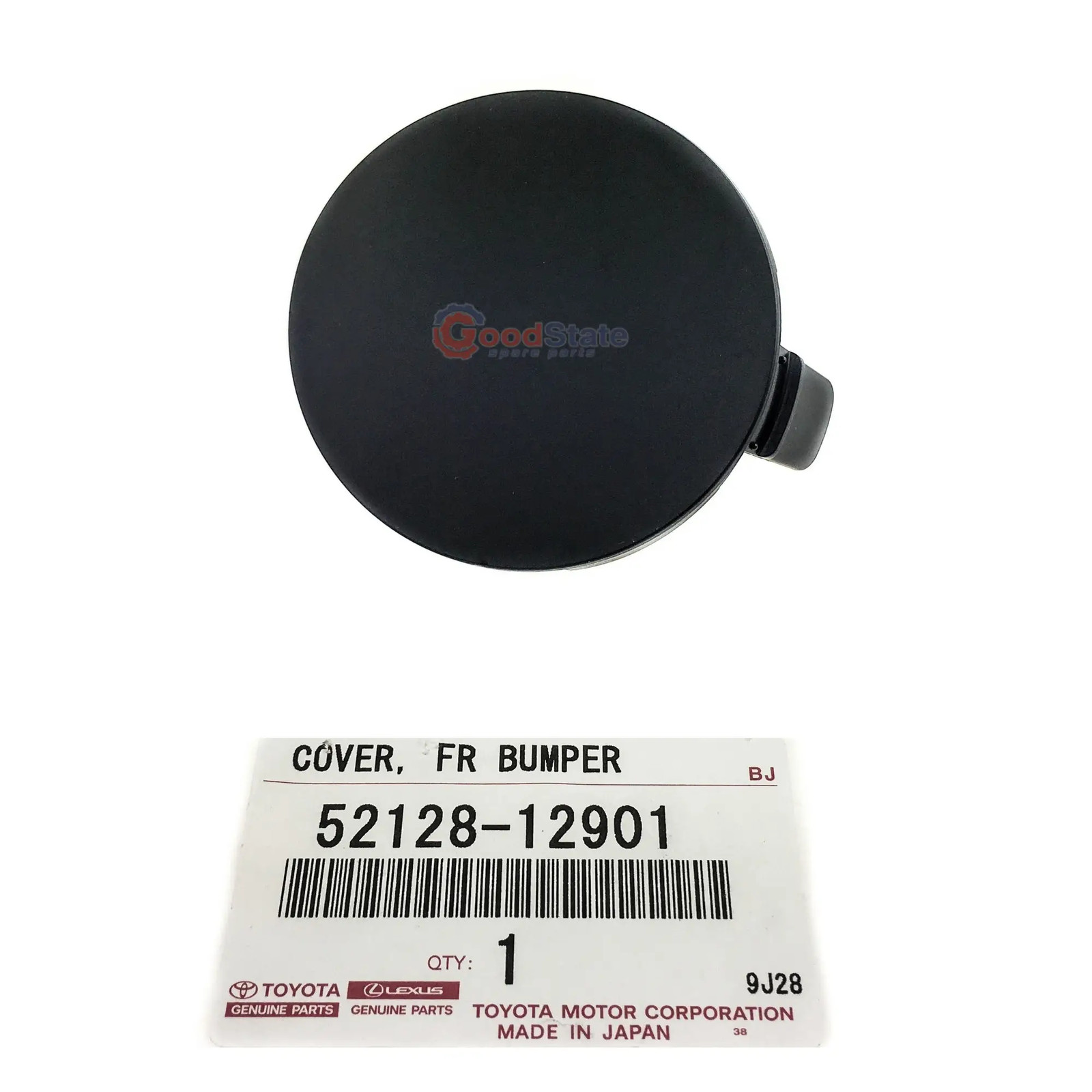 Genuine Toyota Corolla ZRE152 Front Left LH Bar Tow Hook Cover 52128-12901