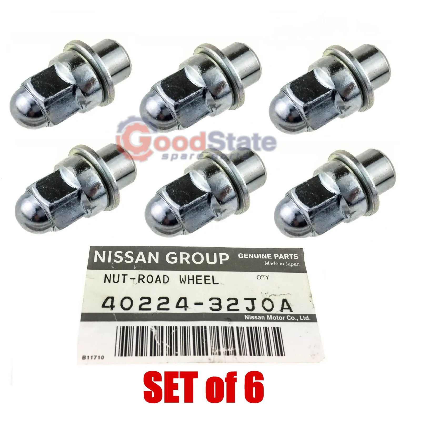 GENUINE Nissan Patrol GU Y61 GQ Y60 Ti Alloy Wheel Nut Set of 6 4022432J00