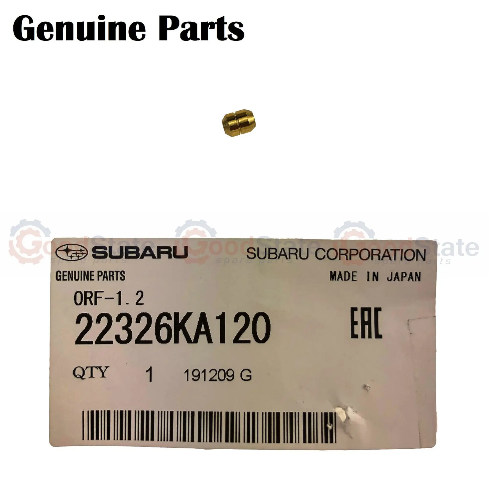 GENUINE Subaru Impreza GT 1993-2000 Turbo Boost Restrictor Pill 22326KA120