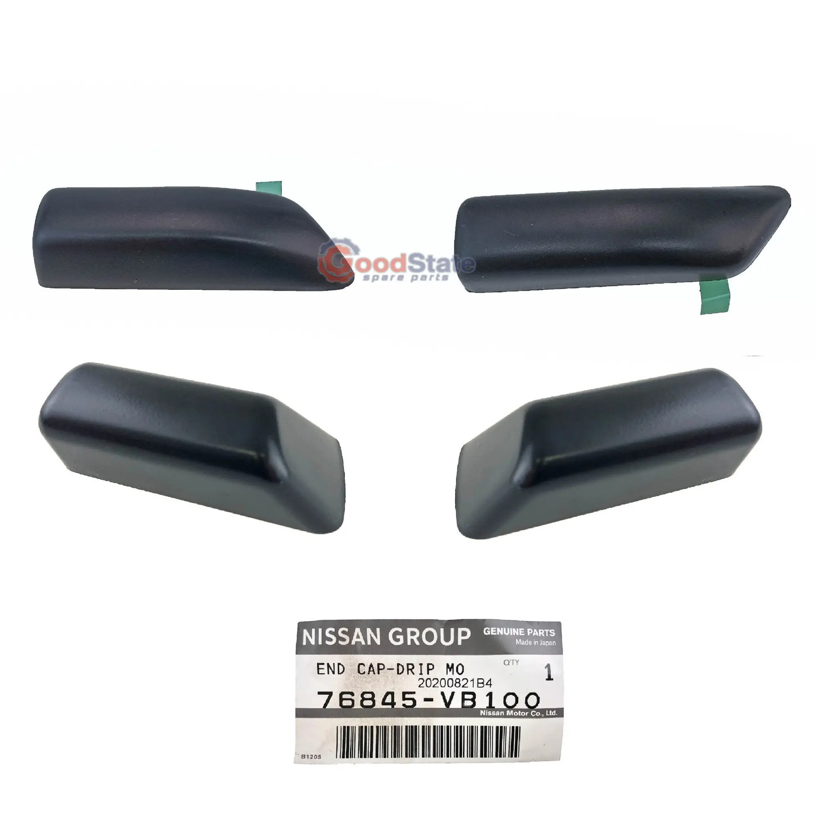 GENUINE Nissan Patrol Y61 GU Front Rear Roof Gutter Moulding End Cap Set GS3929