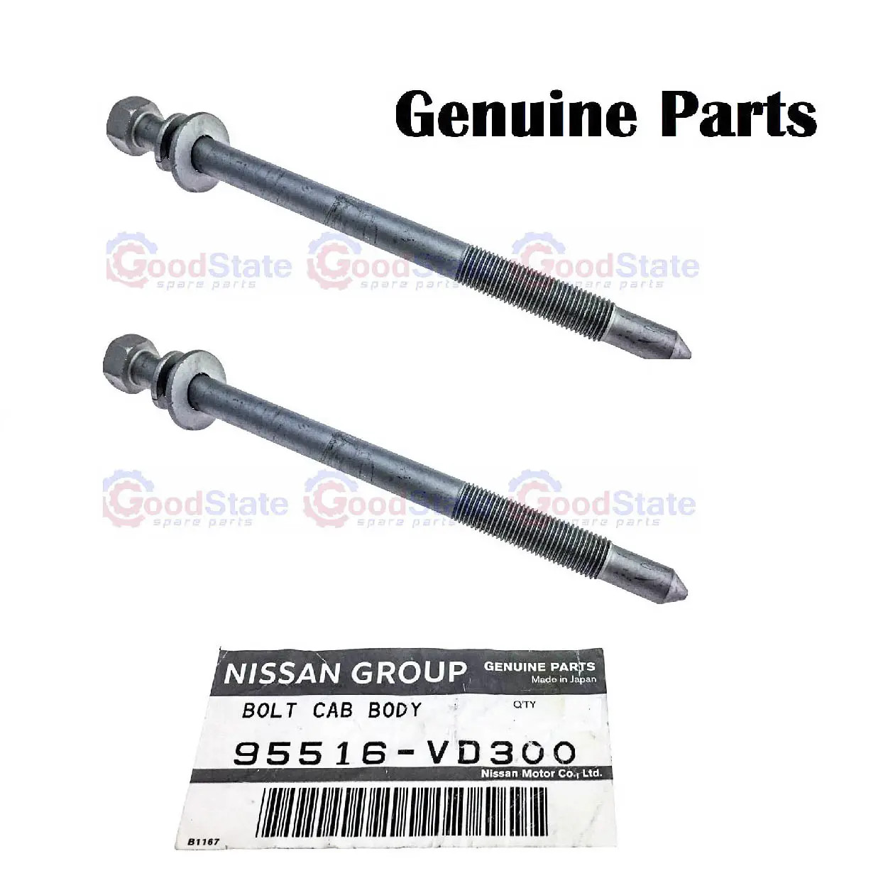 GENUINE Nissan Patrol GU Y61 Front Body Mount Bolt Row 1 x2 GS4305