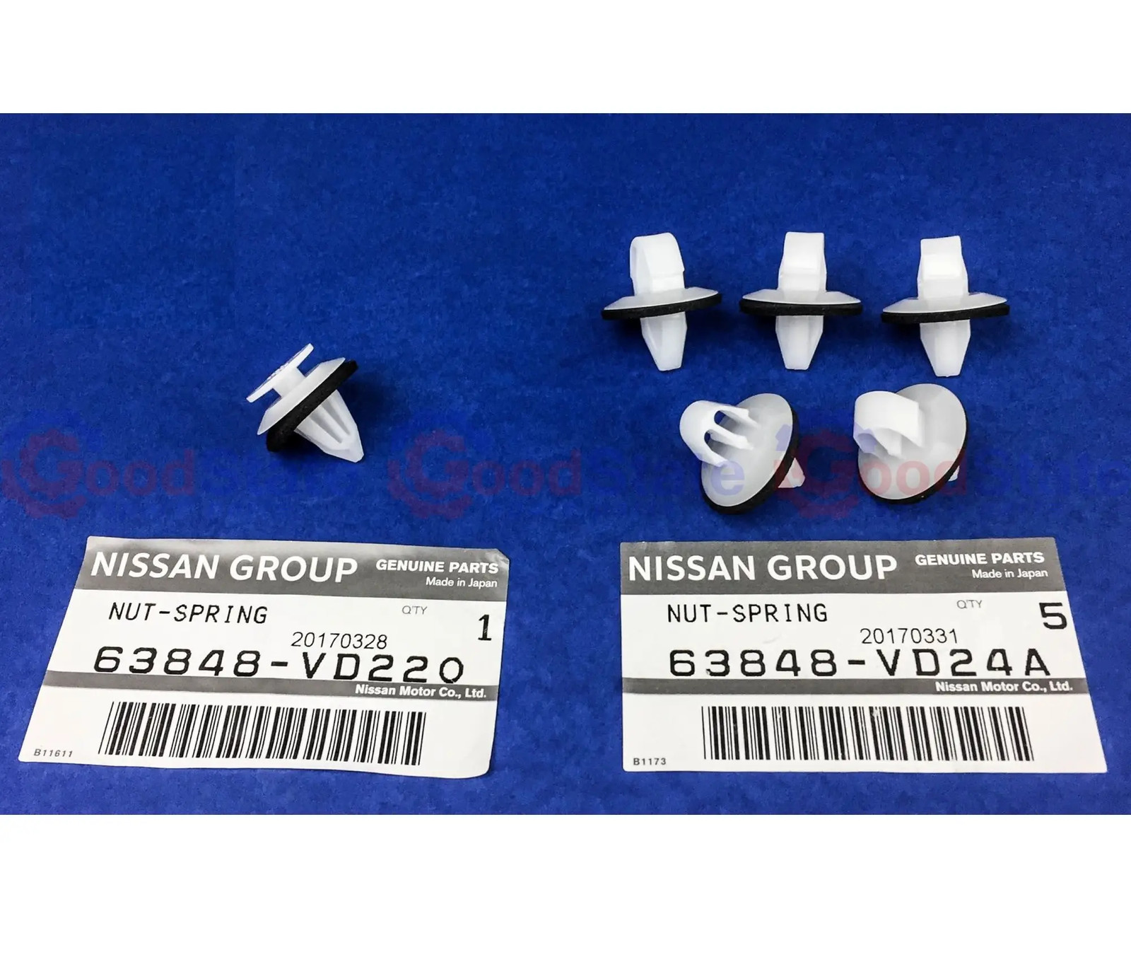 Genuine Nissan Patrol Y61 GU GU4 Series 4 Rear Quarter Flare Clip Kit 63848 GS08
