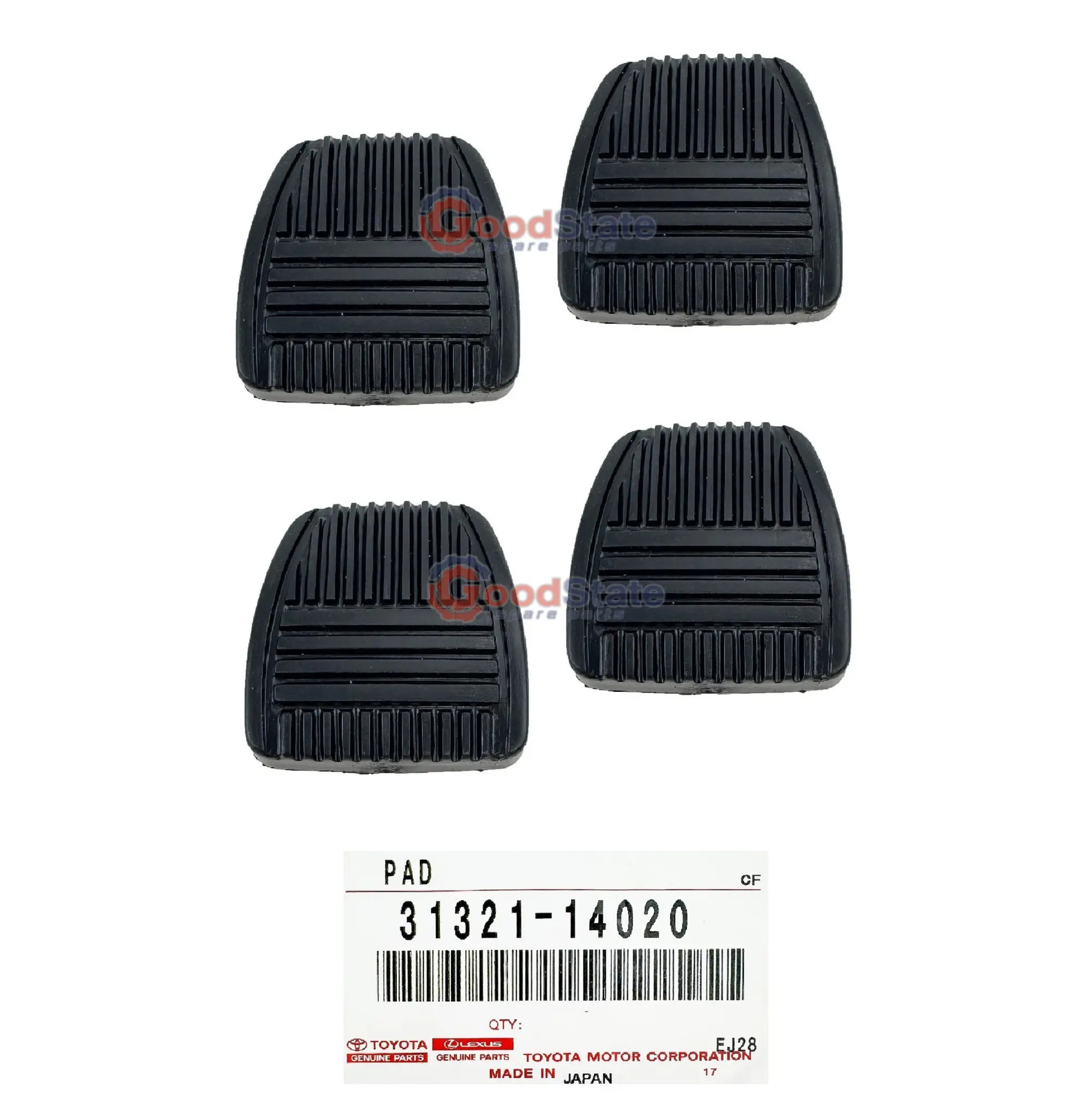 Genuine Toyota LandCruiser 70 75 76 78 79 80 Series Clutch Brake Pedal Rubber x4