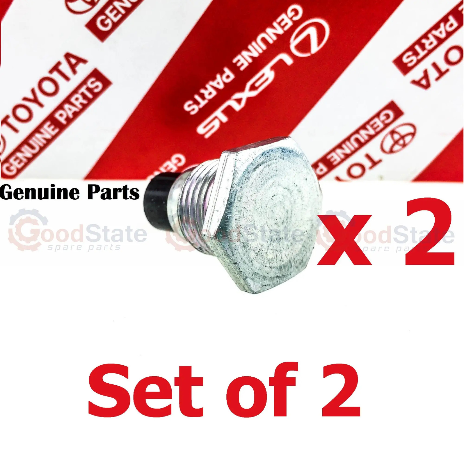 Genuine Toyota LandCruiser VDJ79 VDJ78 VDJ76 Front Axle Diff Magnetic Drain x2