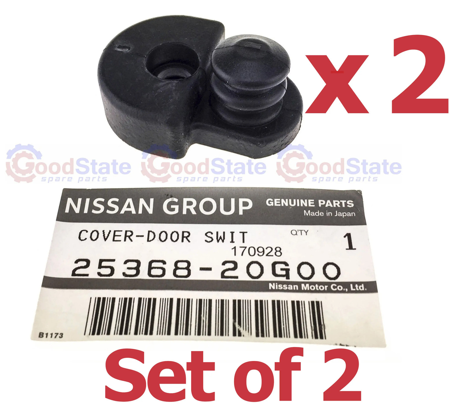 GENUINE Nissan Patrol GU Y61 Front Door Switch Cover Rubber x2 25368-20G00