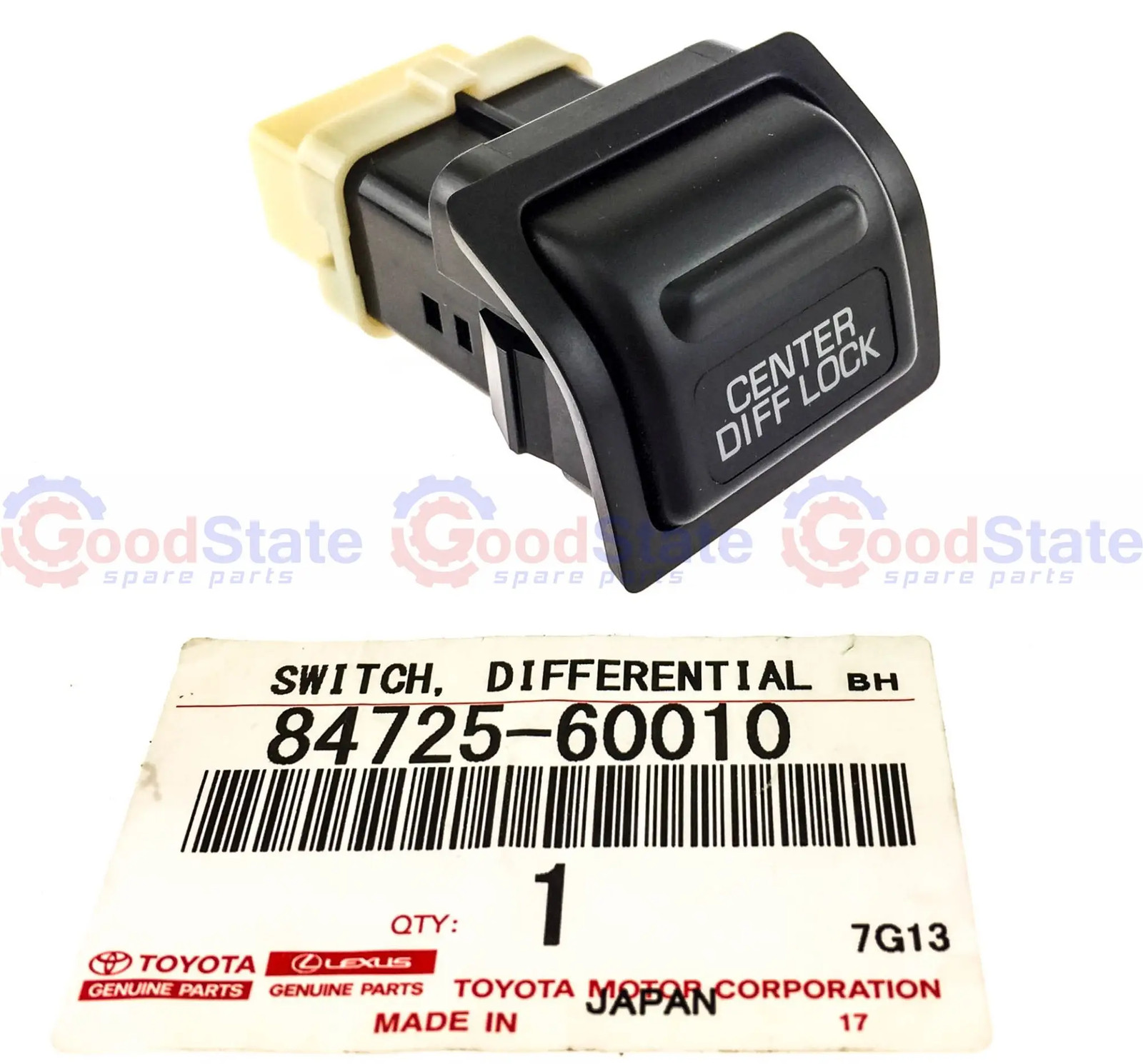Genuine Toyota LandCruiser 80 Series Centre Diff Lock Switch 84725-60010 HZJ HDJ