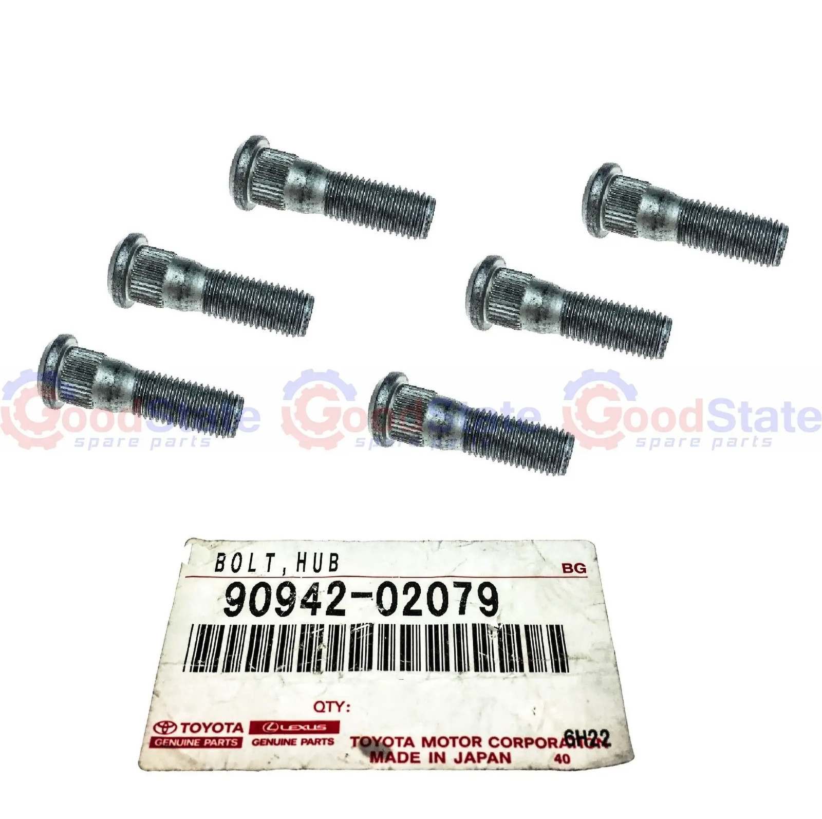 Genuine Toyota Prado 150 Series Rear Wheel Hub Stud Bolt x6 90942-02052