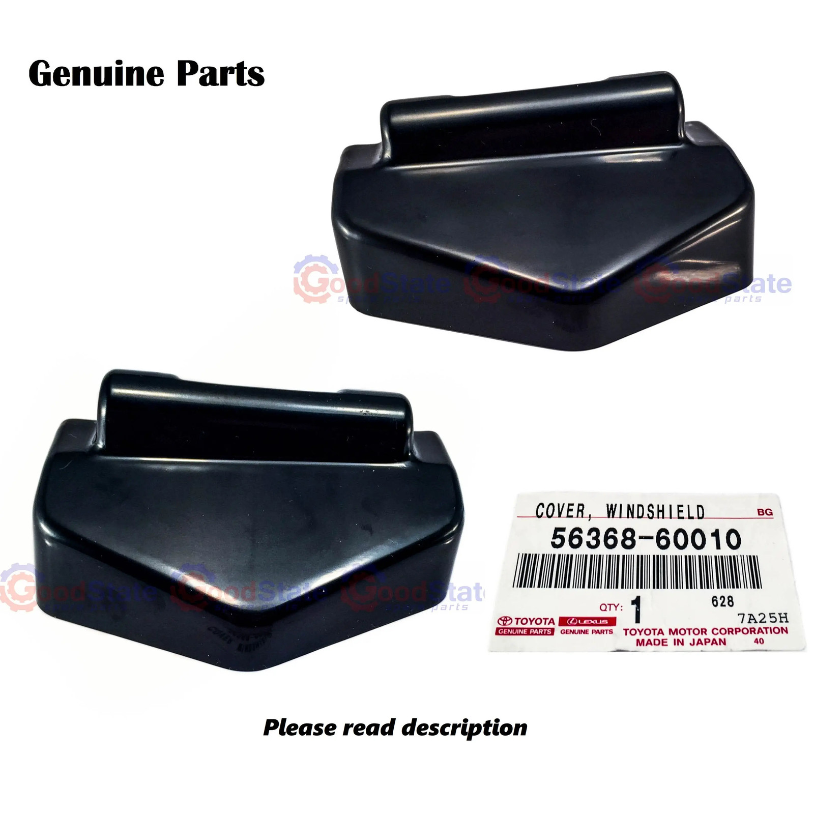 Genuine Toyota LandCruiser 75 Series Ute Folding Windscreen Hinge Cover RH LH