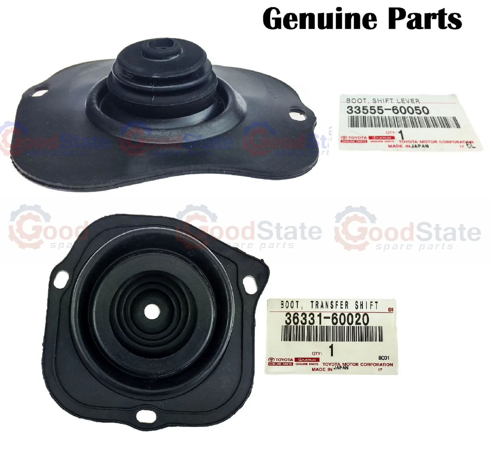 Genuine Toyota LandCruiser 80 Series HZJ Transfer Case Lever Boot Set GS4755