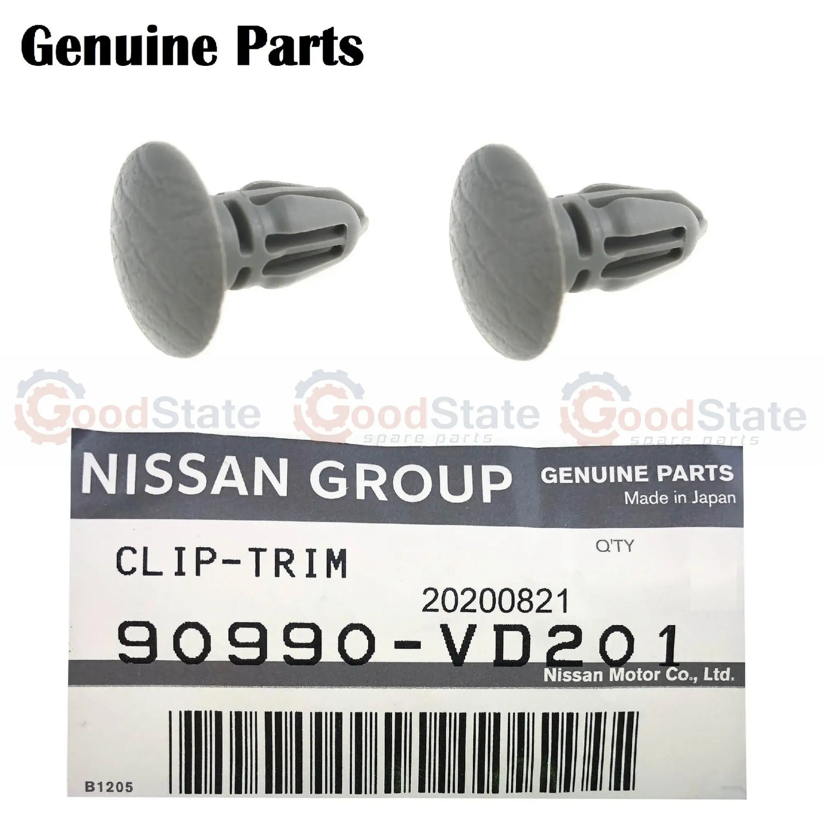 GENUINE Nissan Patrol Y61 GU Rear Barn Door Trim Board Retainer Clip x2 Cream