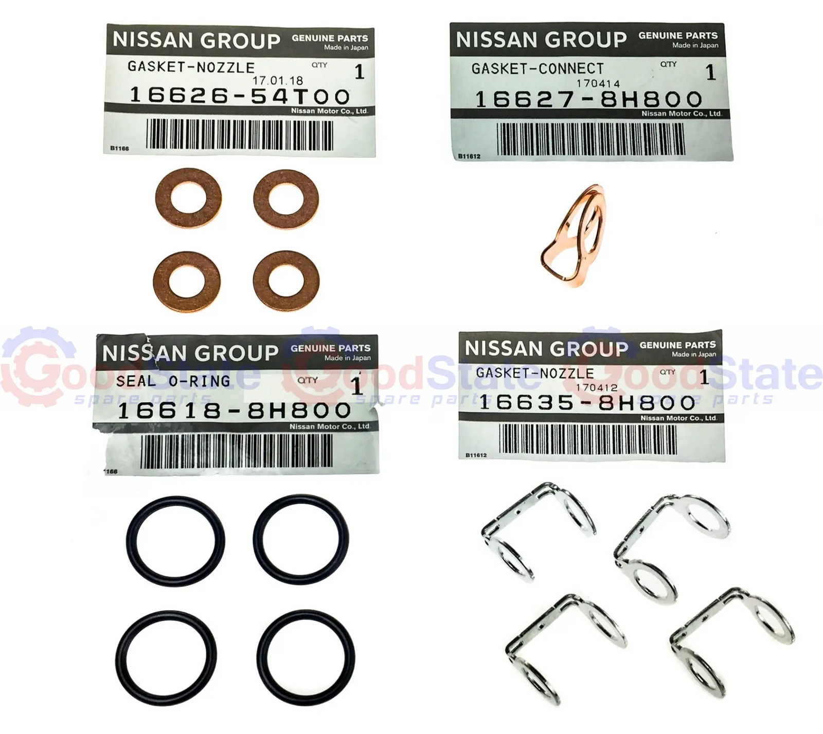 Nissan Navara D40 D22 Pathfinder R51 YD25 2.5 Diesel Injector Seal Washer GS10