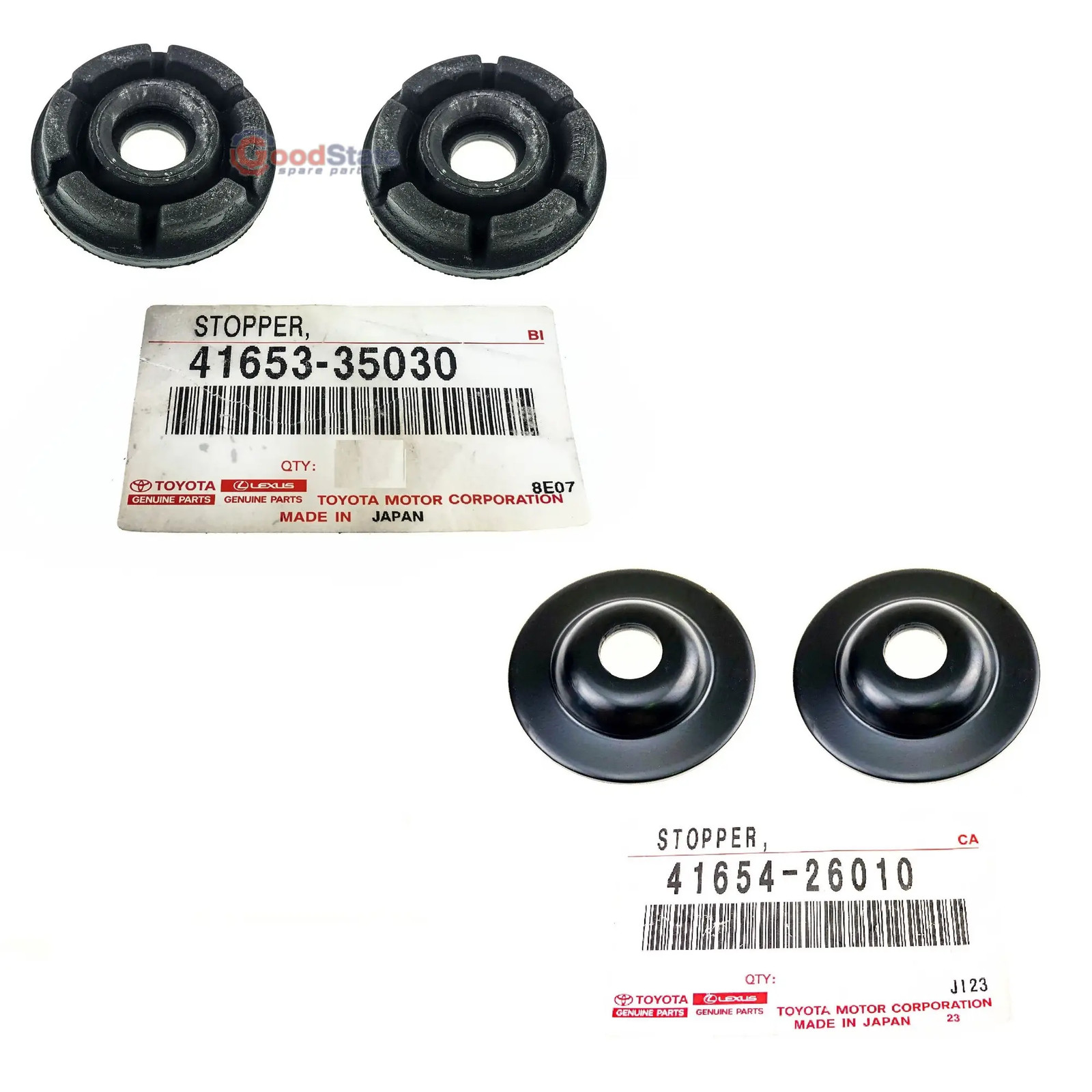 Genuine Toyota Prado VZJ95 Front Diff Upper Lower Mount Bush Kit GS3421