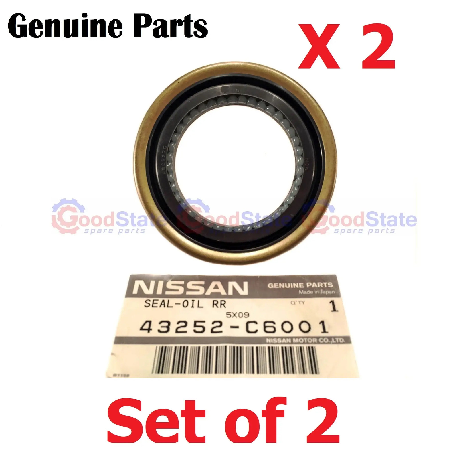 GENUINE Nissan Patrol GQ Y60 GU Y61 Rear Inner Axle Oil Seal Set of 2 GS3007