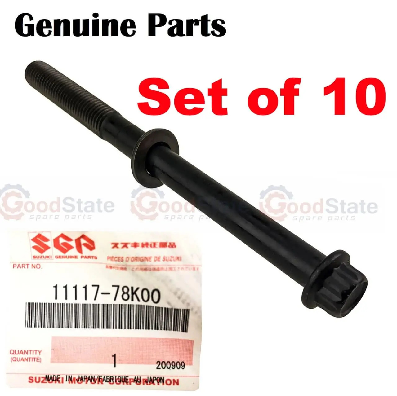 GENUINE Suzuki Grand Vitara Kizashi J24B 2.4L Cylinder x10 1111778K00 GS3471