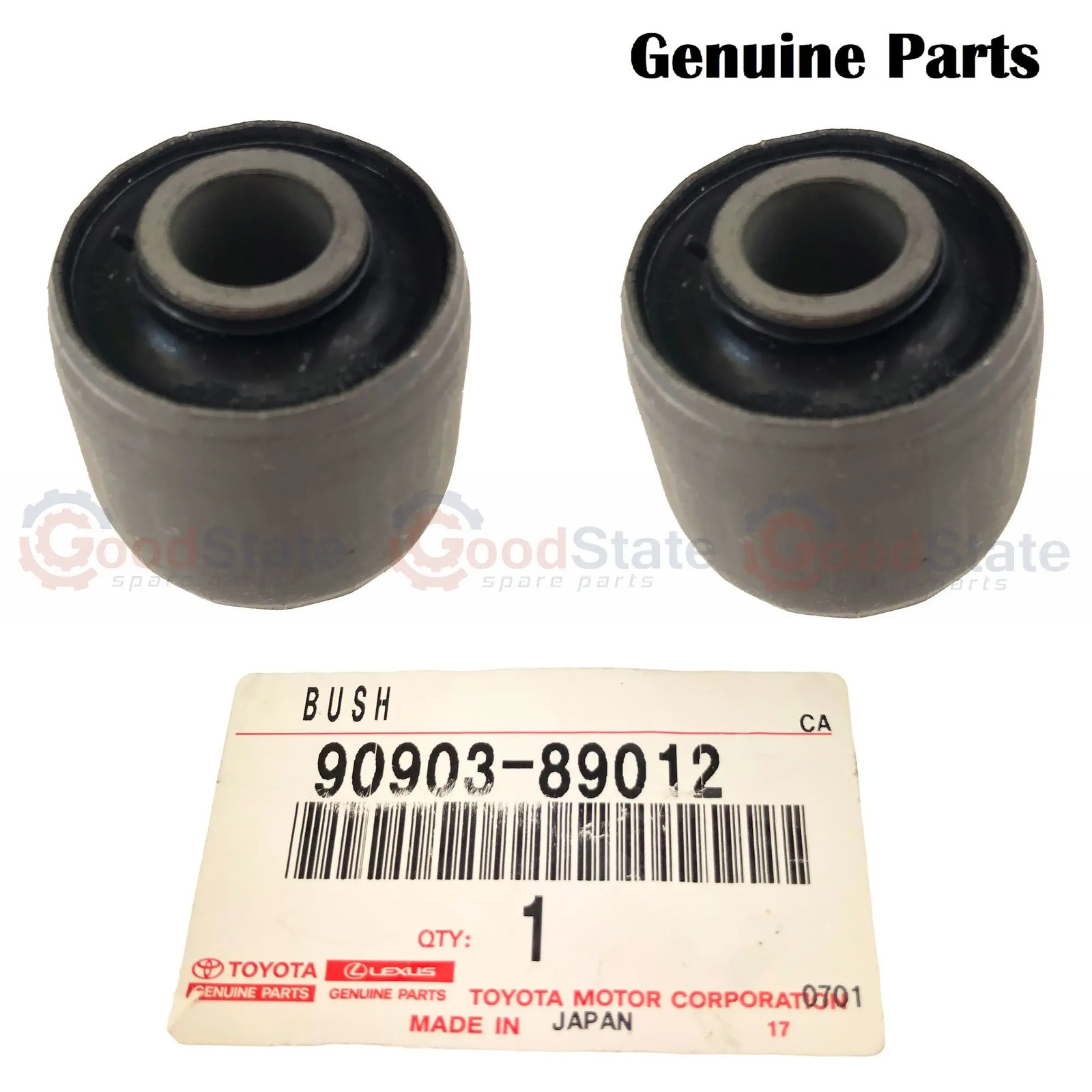 Genuine Toyota Prado 90 Series Front Shock Absorber Bush x2 90903-89012 GS5174