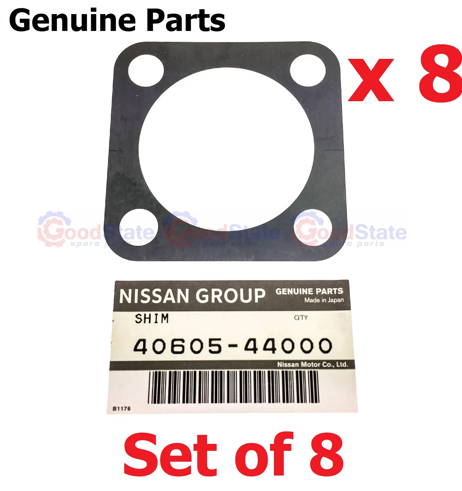GENUINE Nissan Patrol GQ GU Y60 Y61 Swivel Bearing Shim 0.127mm 0.005 Inch x8