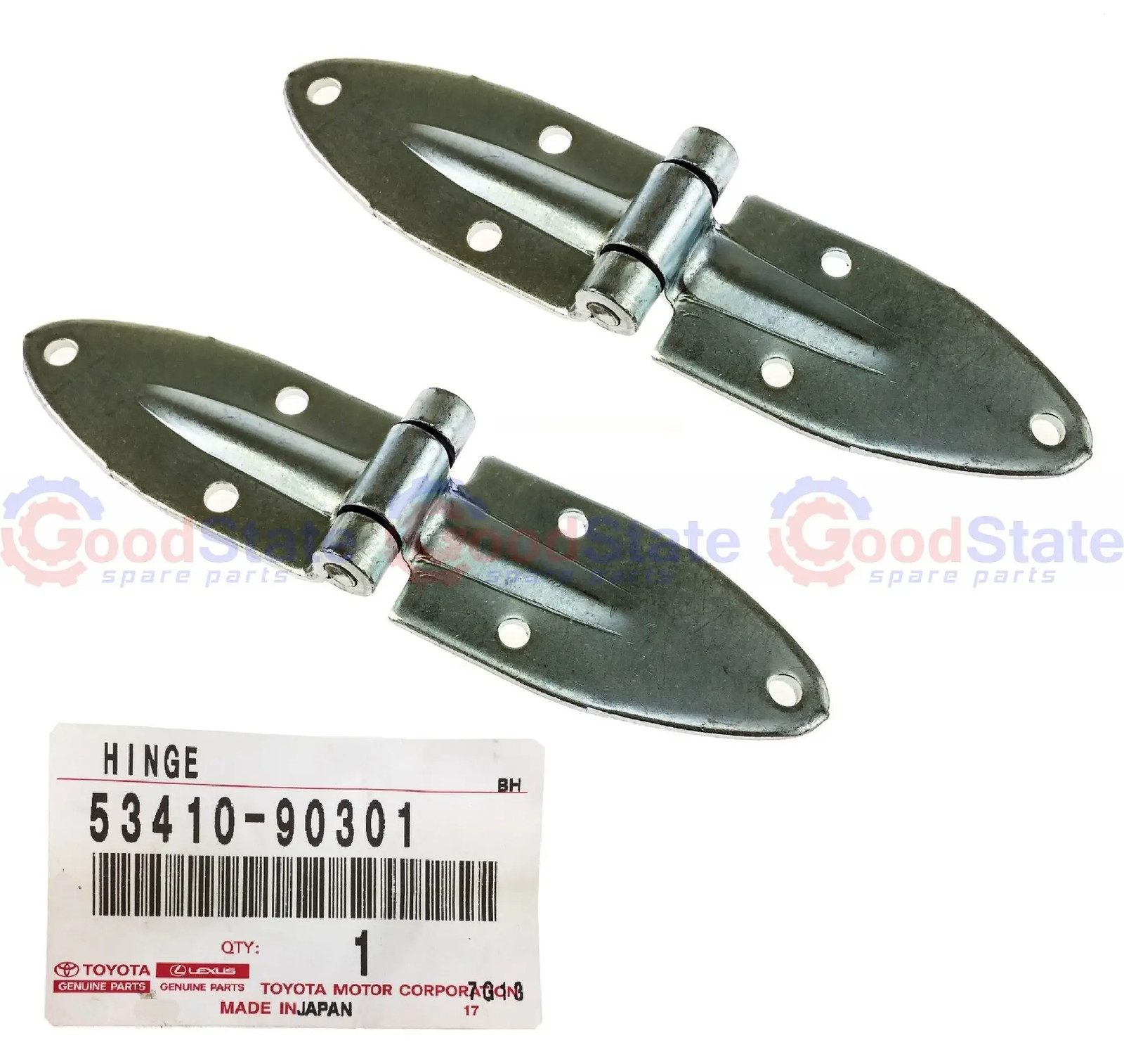 Genuine Toyota LandCruiser Bonnet Hinge x2 HJ47 HJ45 FJ45 FJ43 FJ40 53410-90301