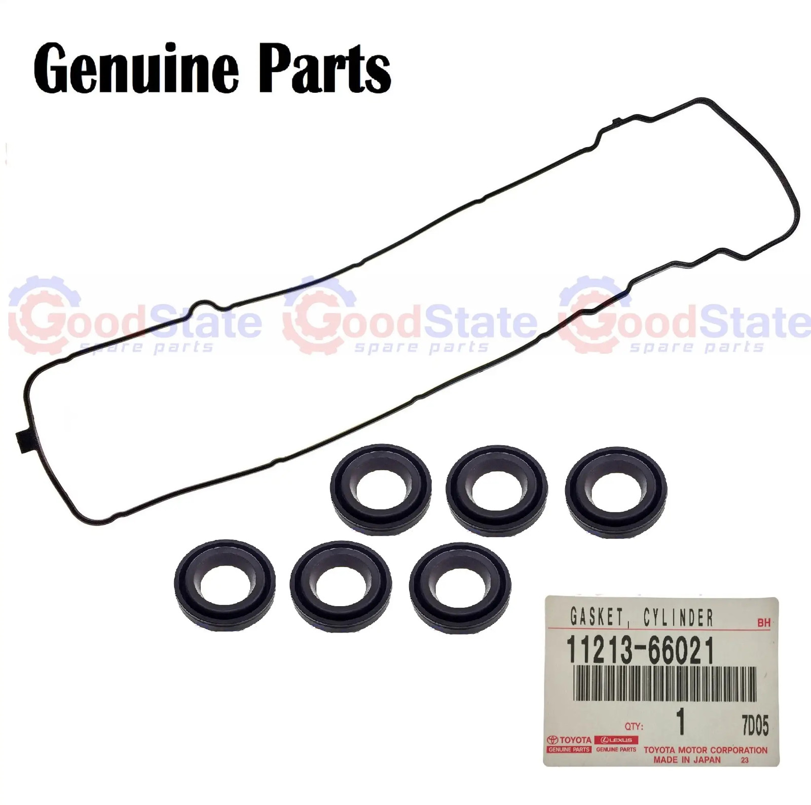Genuine Toyota LandCruiser FZJ80 1FZ Rocker Cover Gasket Spark Tube Seal Kit