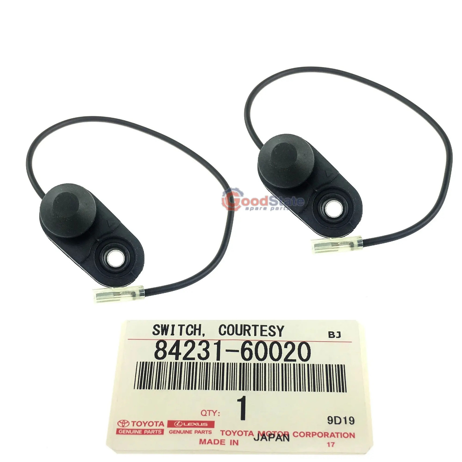 Genuine Toyota LandCruiser 80 Series FZJ Tail Door Courtesy Light Switch x2