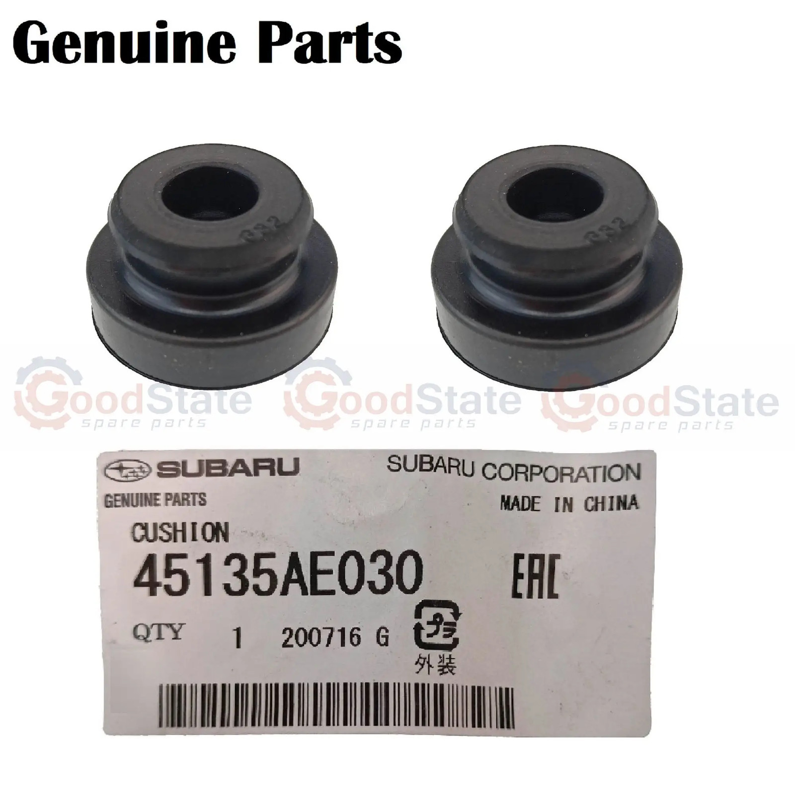GENUINE Subaru Radiator Mount Rubber x2 45135AE030 Forester 03-21 Impreza 02-16