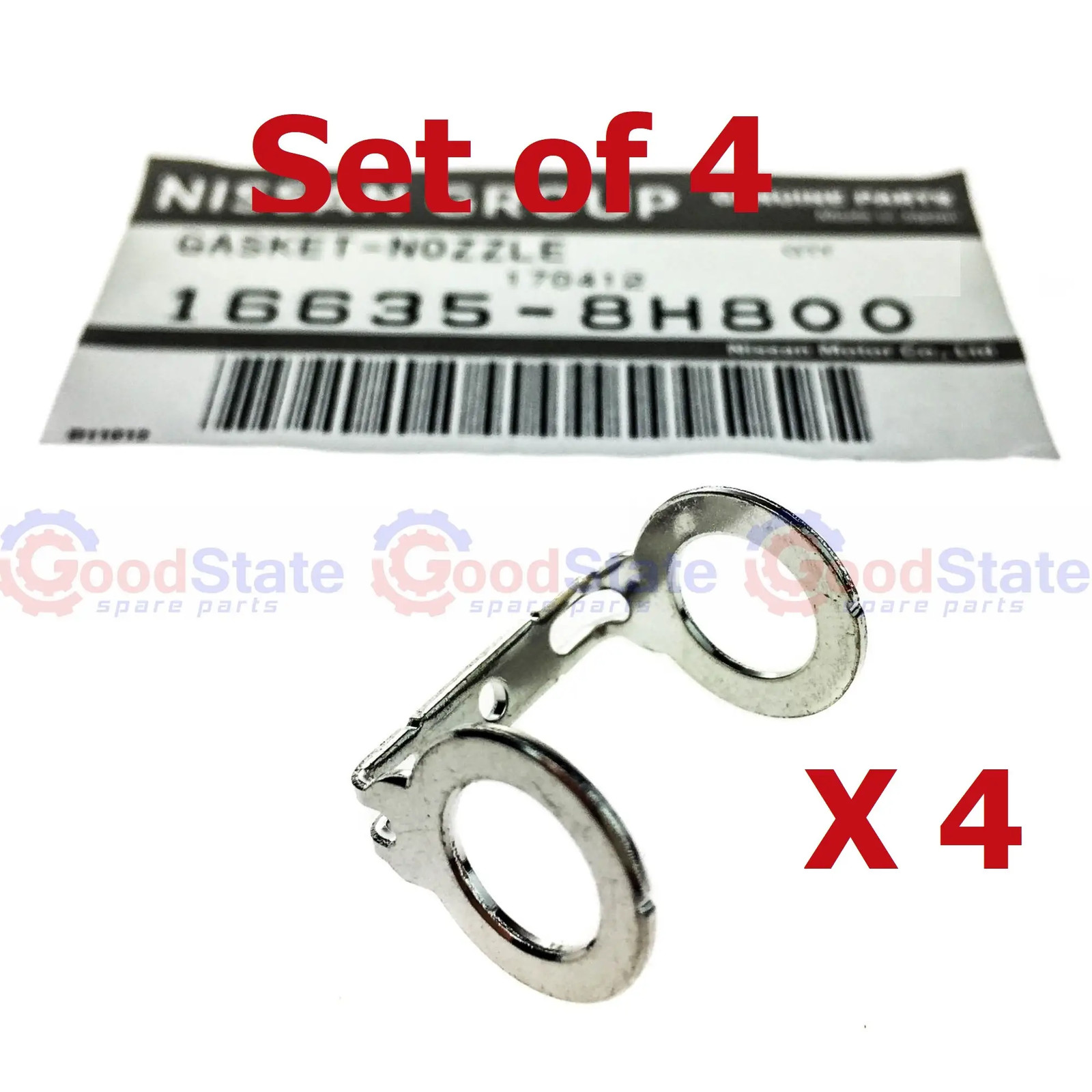 GENUINE Nissan Navara D40 D22 Banjo Bolt Bleed Off Gasket x4 16635-8H800 GS4375