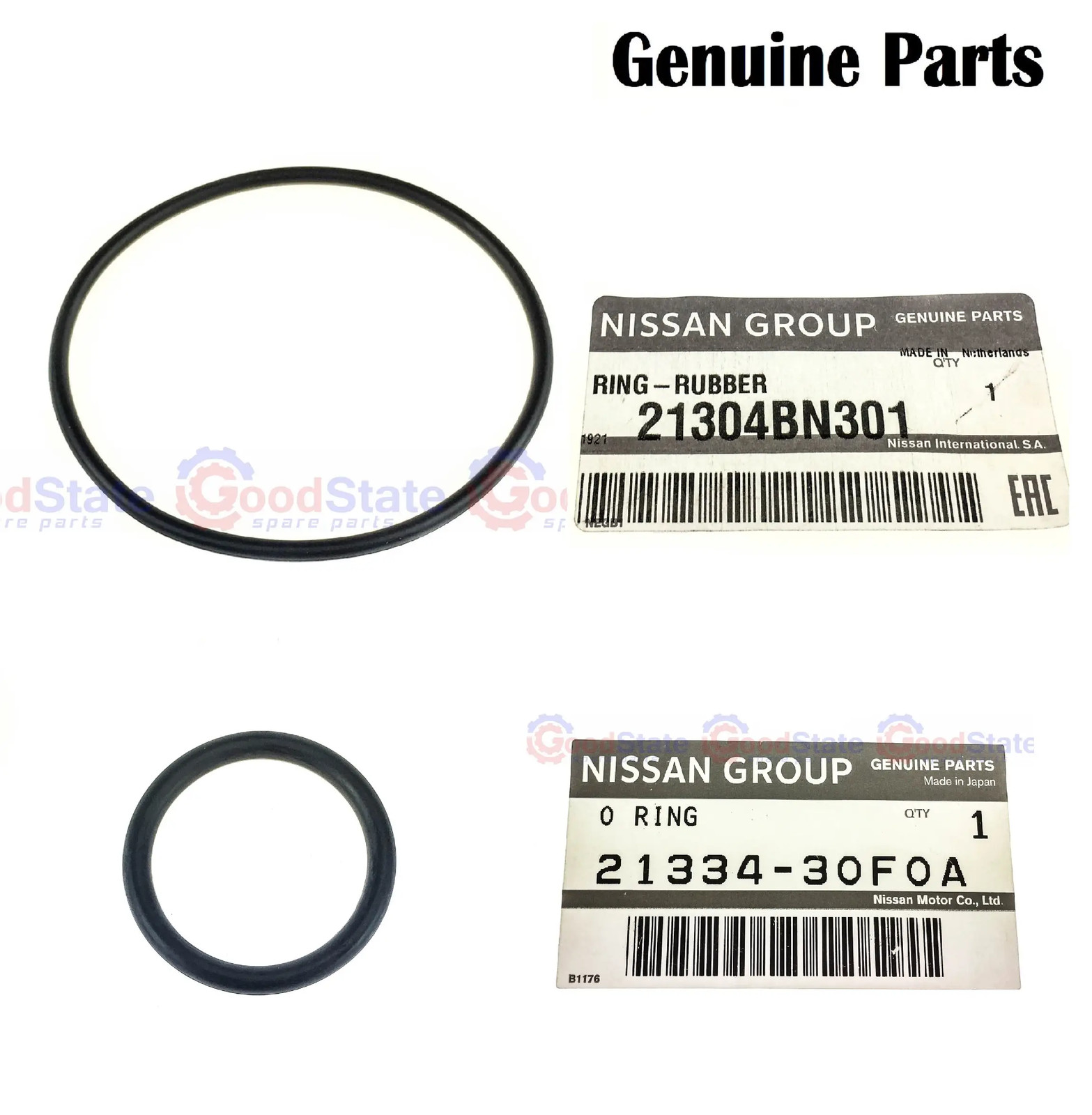 GENUINE Nissan Navara D22 D40M YD25DDTI Oil Cooler Seal O Ring Set GS4867