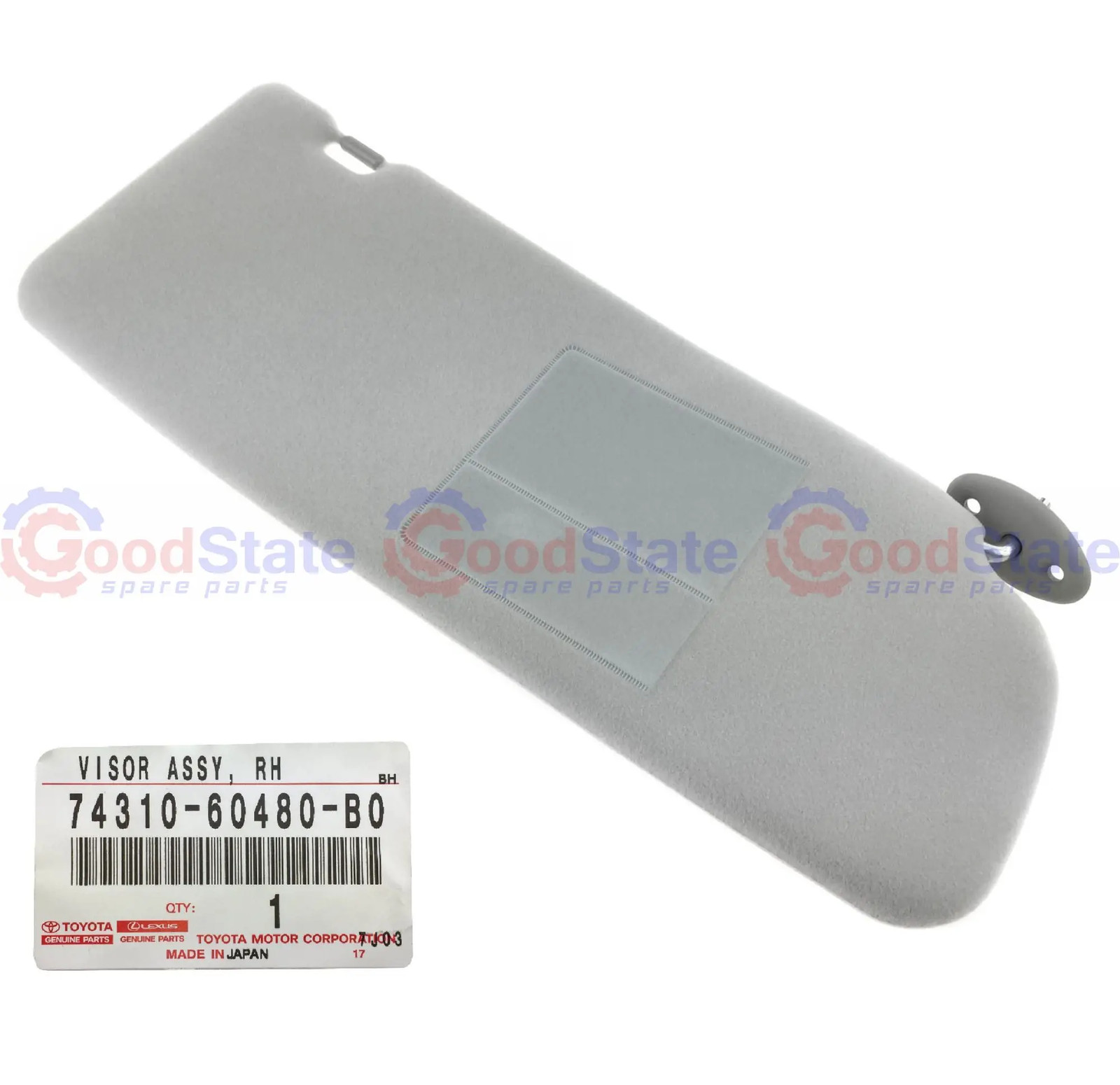 Genuine Toyota LandCruiser 80 Series HDJ FZJ RH Lift Up Sun Visor 74310-60480-B0