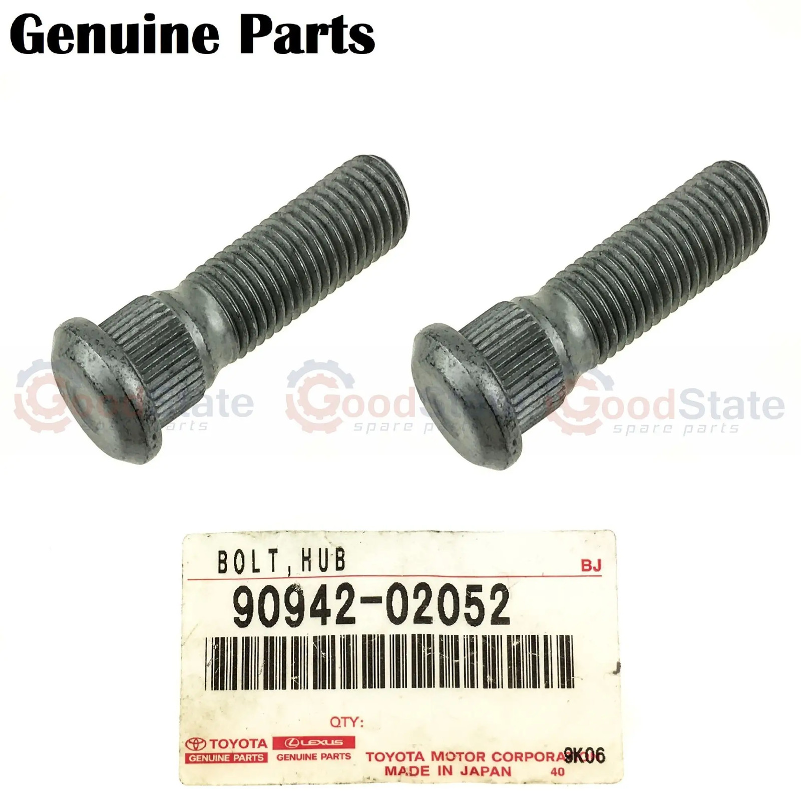 Genuine Toyota Hilux KUN35 KUN26 KUN25 KDN190 KDN170 Rear Wheel Hub Stud Bolt x2