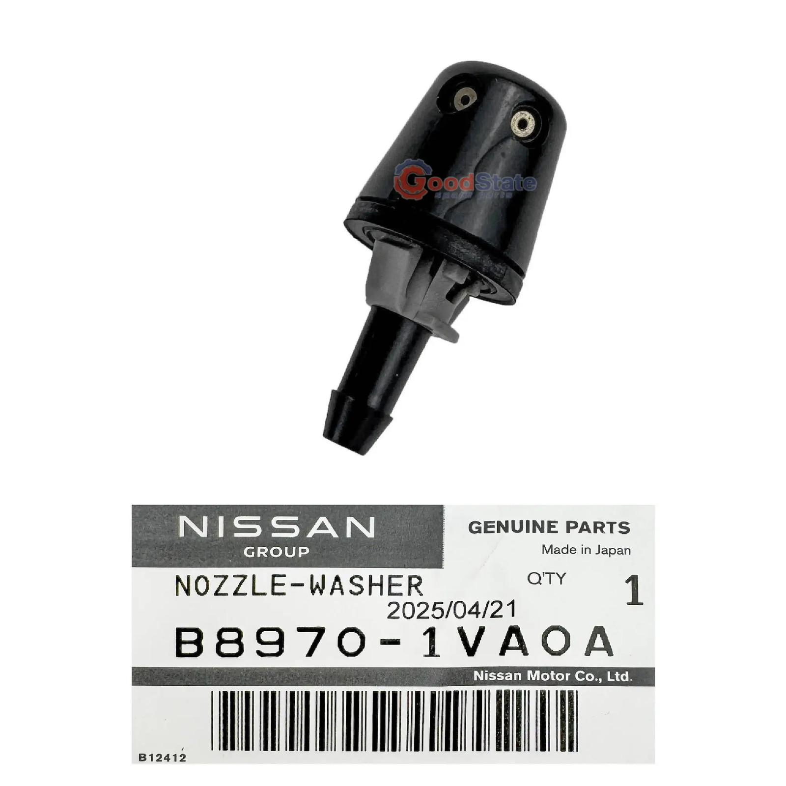 GENUINE Nissan X-Trail T31 Rear Windscreen Washer Nozzle B8970-1VA0A