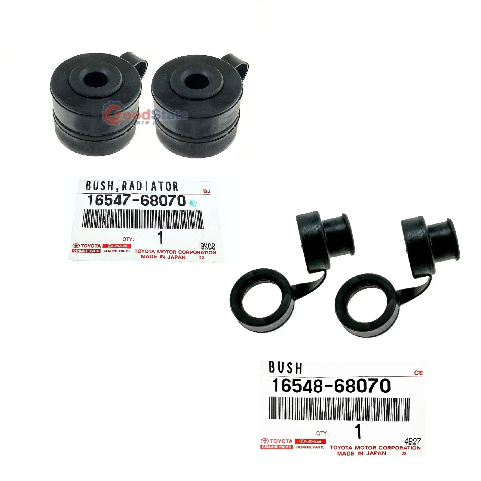 Genuine Toyota LandCruiser 70 75 Series 3B 3F 1FZ Radiator Bush Rubber Kit