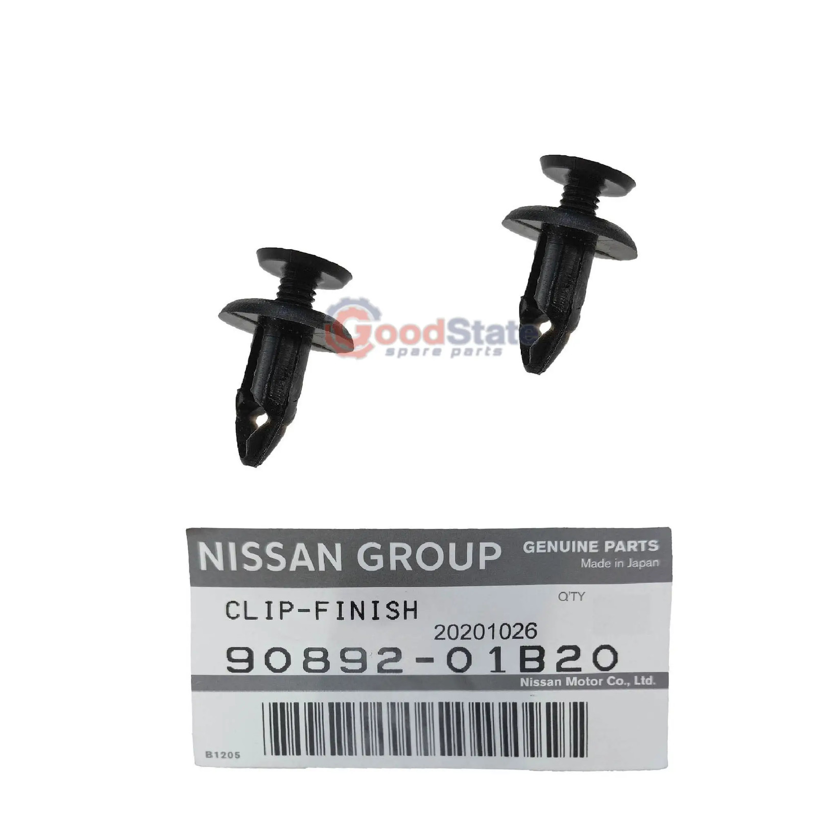GENUINE Nissan Patrol Y61 GU Outer Scuttle Cowl Vent Panel Clip x2 90892-01B20
