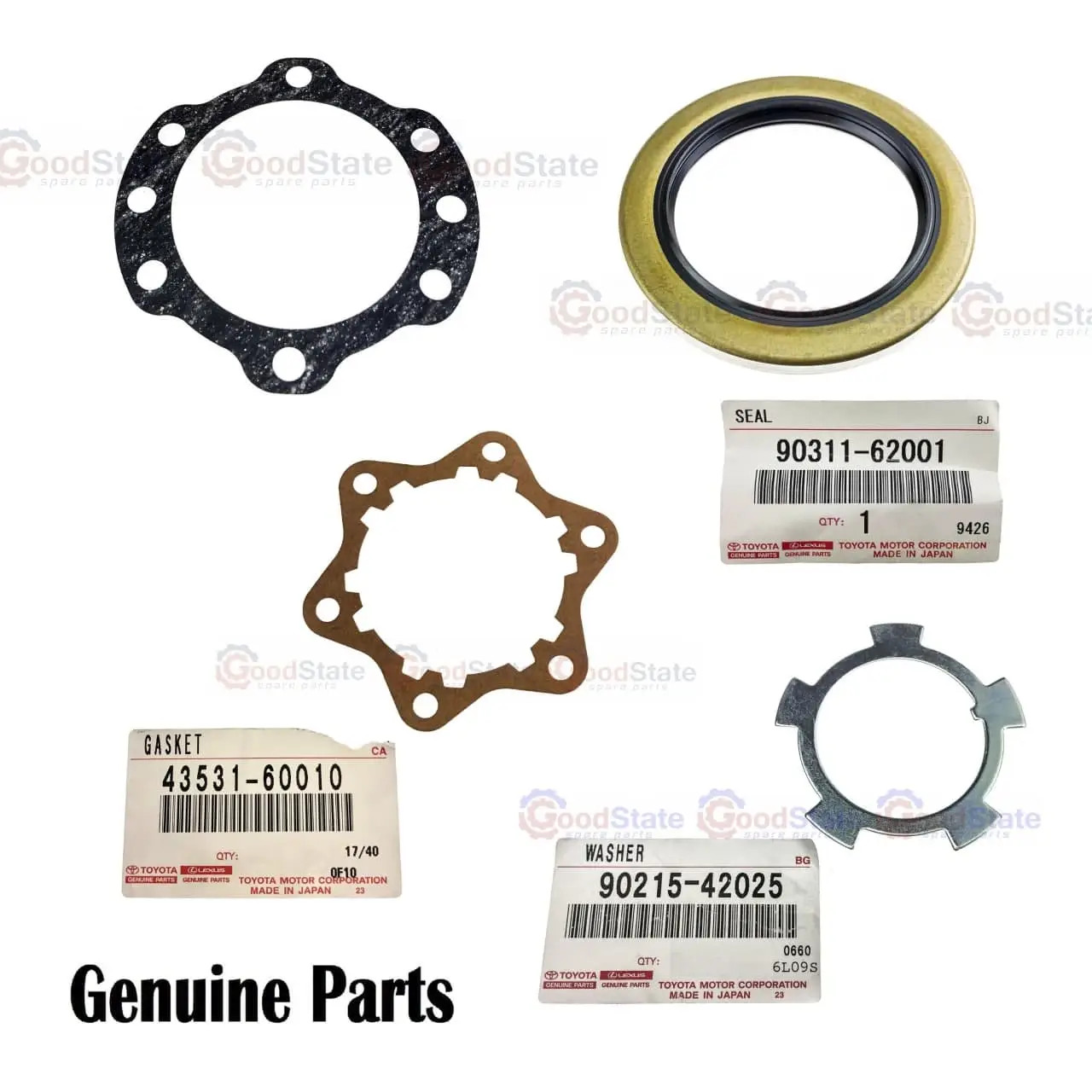 Genuine Toyota LandCruiser 80 79 Series HZJ HDJ FZJ LJ Front Axle Hub Seal Kit
