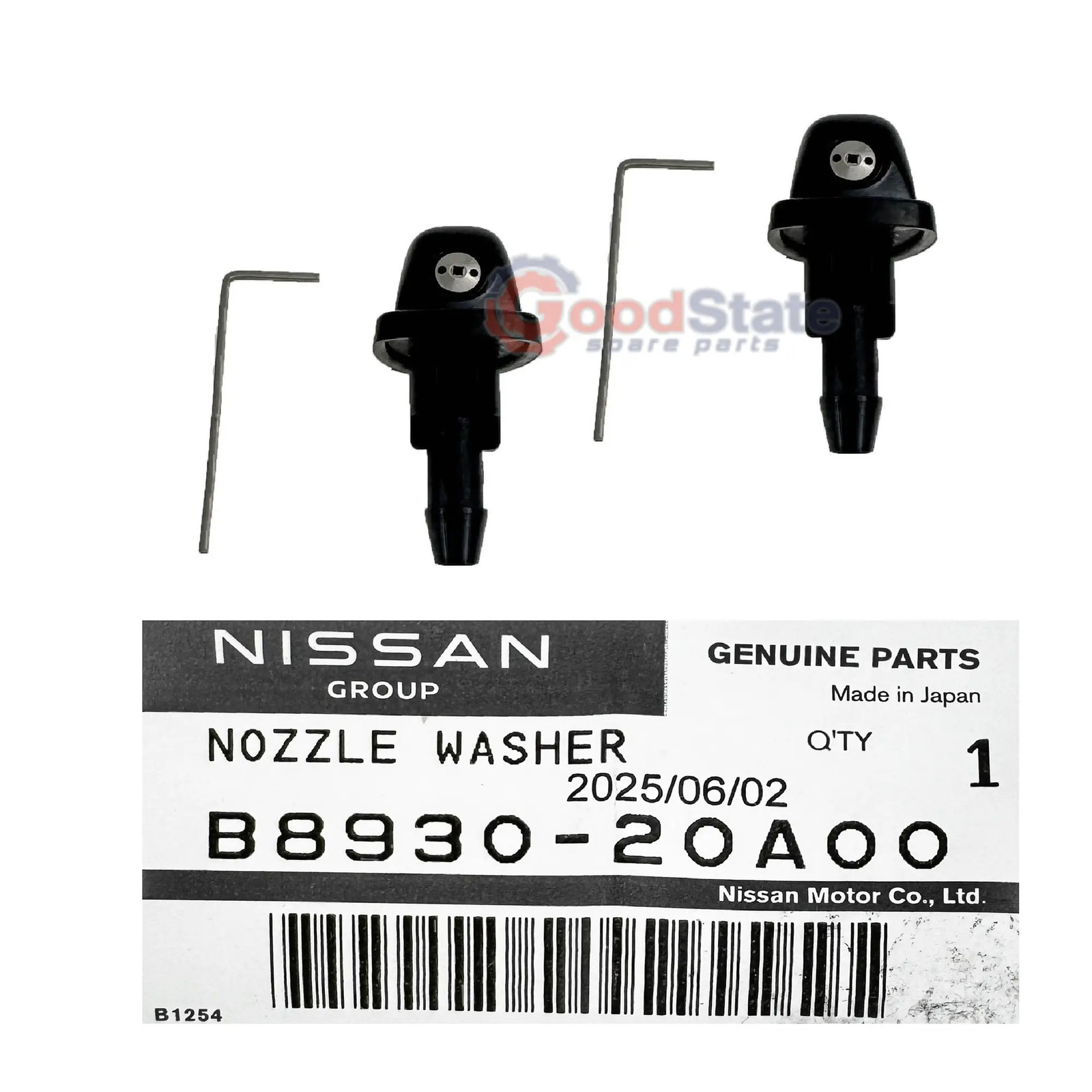 GENUINE Nissan Patrol GQ Y60 Windscreen Bonnet Washer Jet Nozzle Set of 2 GS845