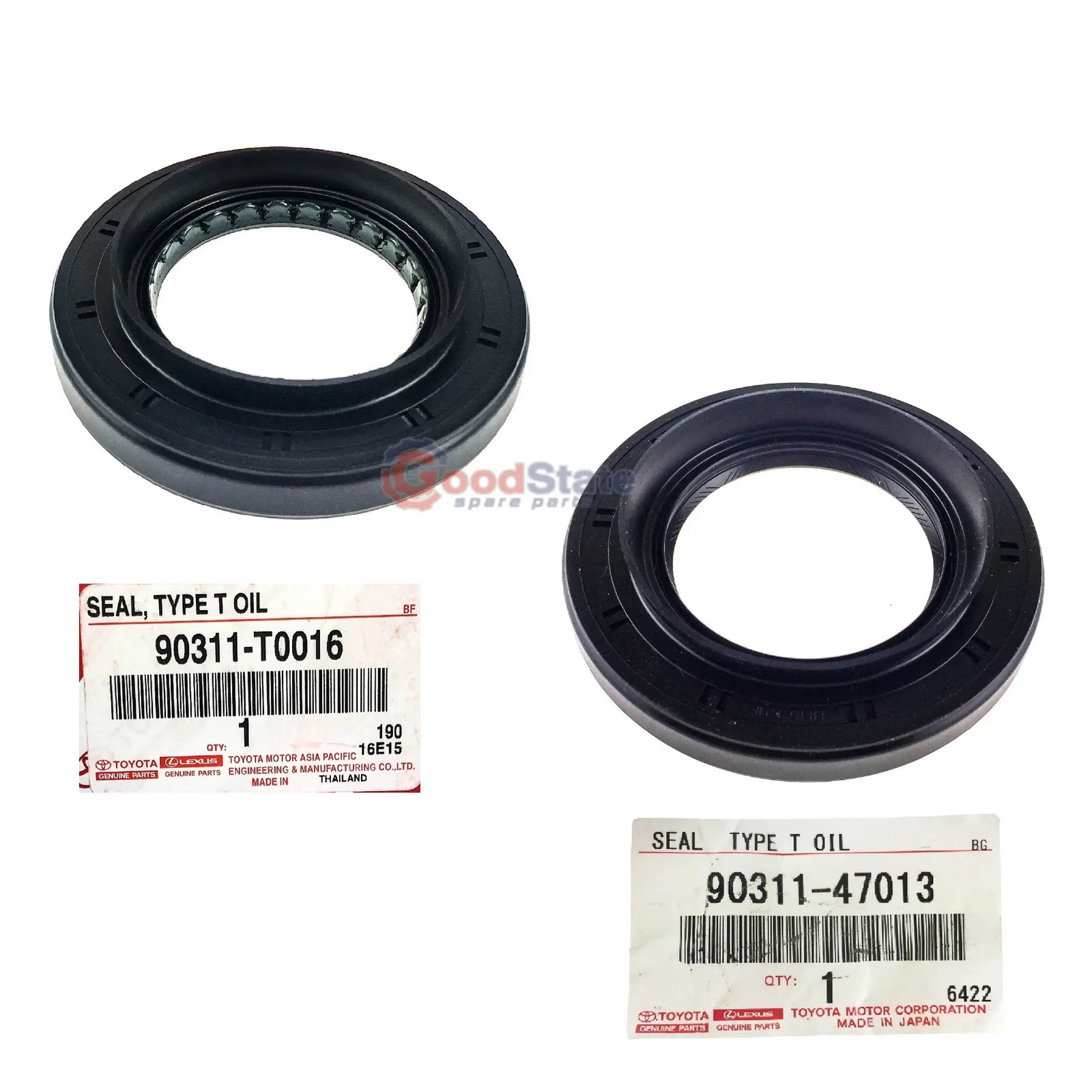 Genuine Toyota LandCruiser 200 100 Series UZJ GRJ HDJ Front Axle Oil Seal Set x2