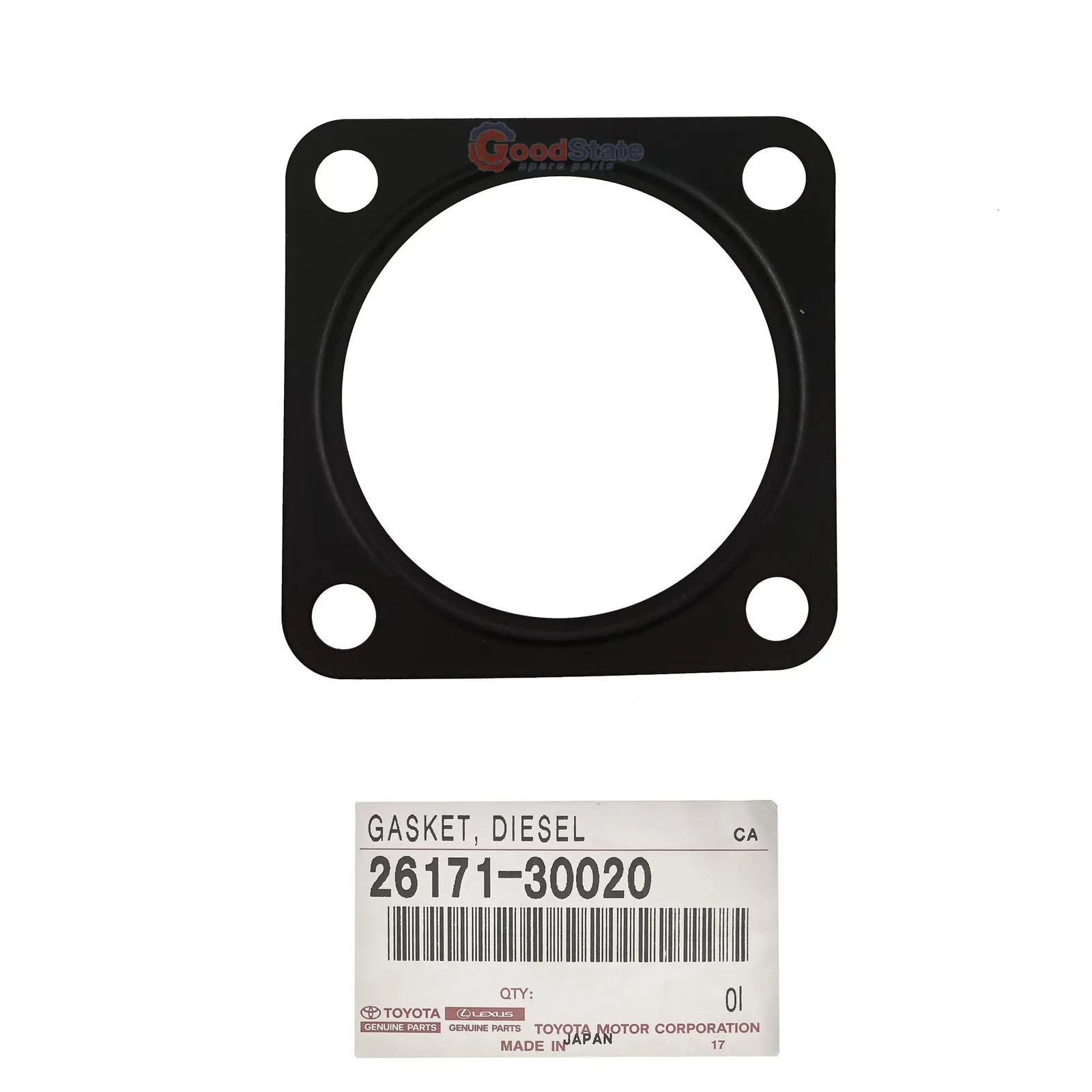 Genuine Toyota 120 Series 1KD 3.0 Diesel Throttle Venturi Gasket 26171-30020