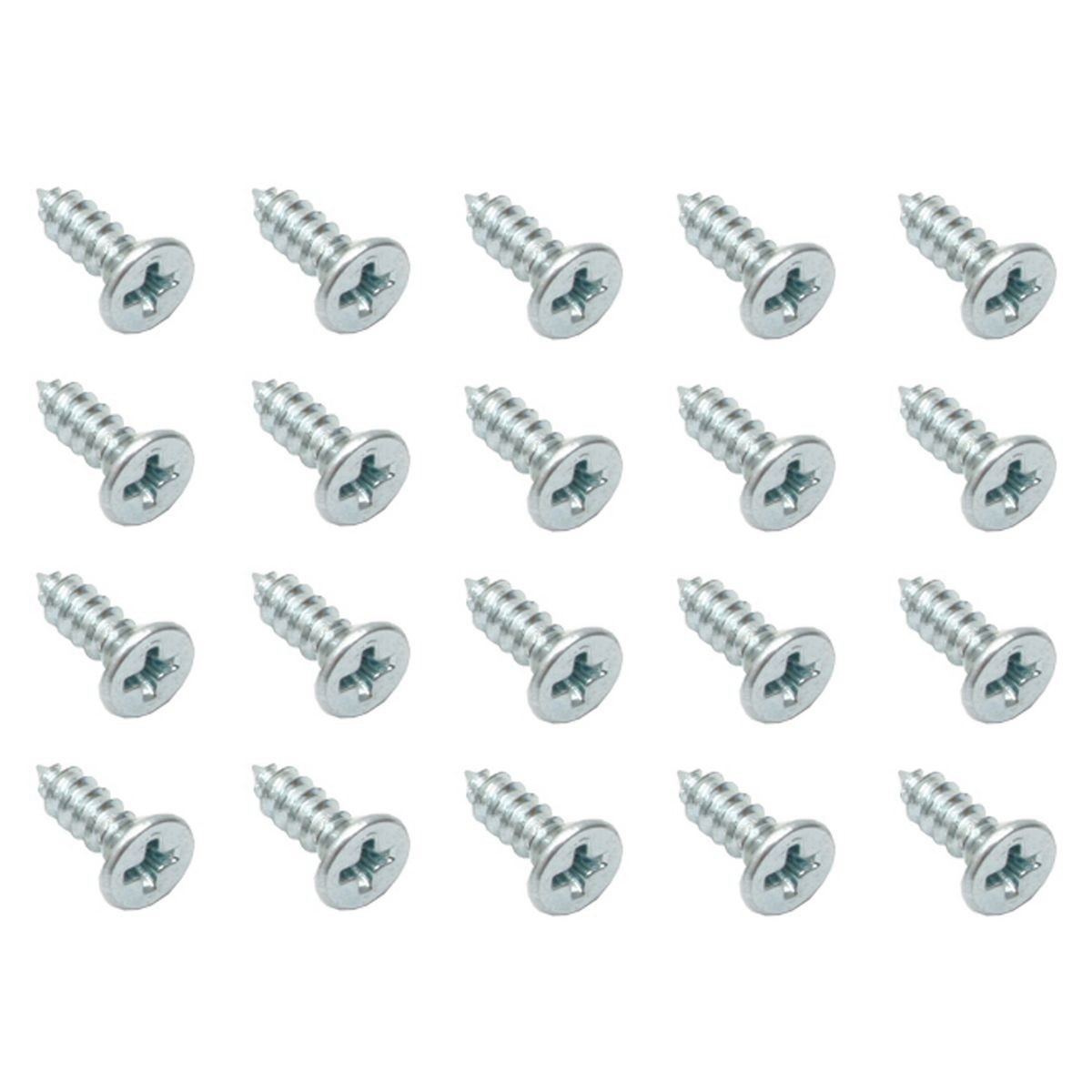 Rare Spares - Self Tappers C/Sunk 5.4mm Dia X 9.3mm O/A (20pcs - ST0005 Plumbing