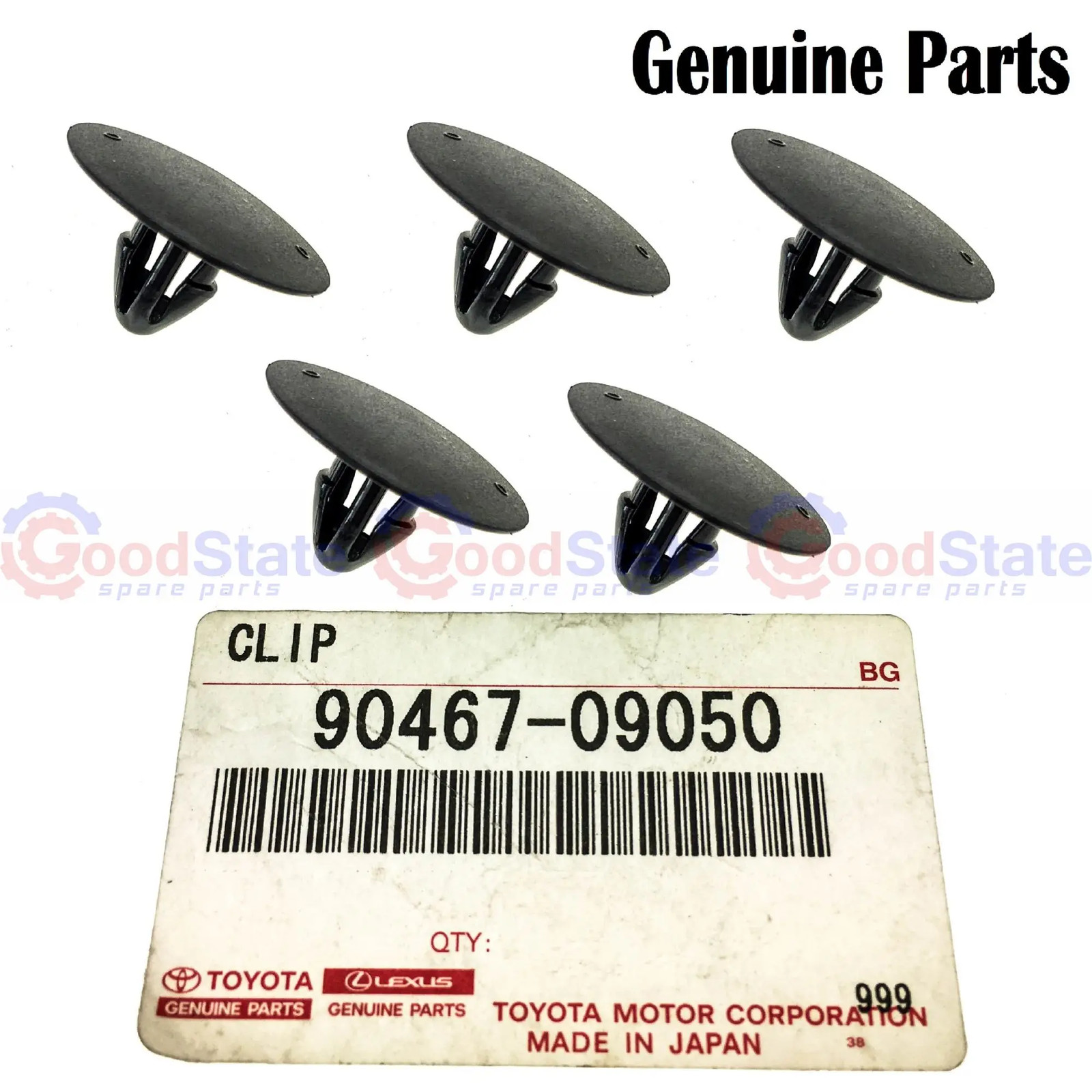 Genuine Toyota LandCruiser 100 105 Series Bonnet Insulator Clip x5 9046709050